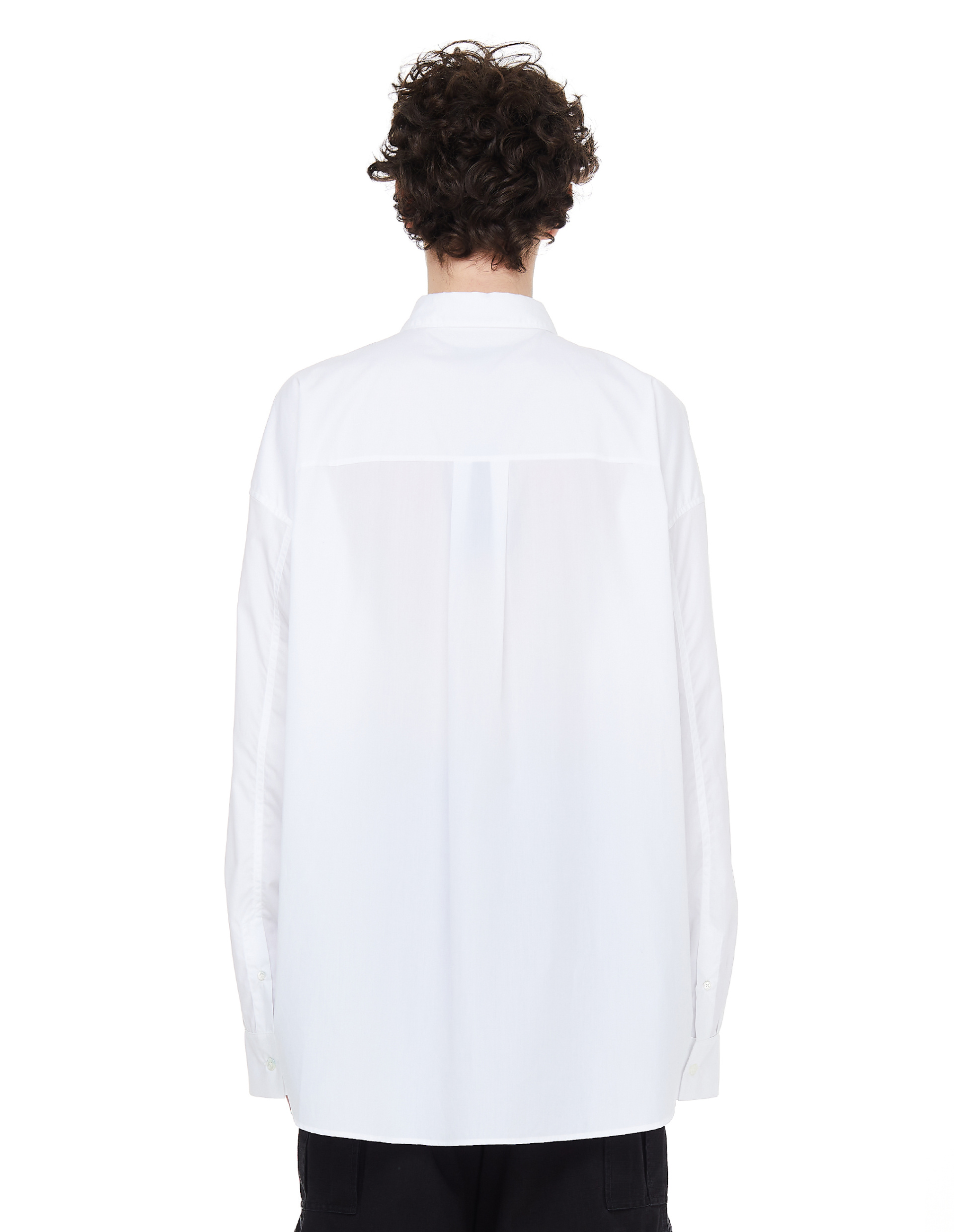 Ann Demeulemeester White Chest Pocket Shirt