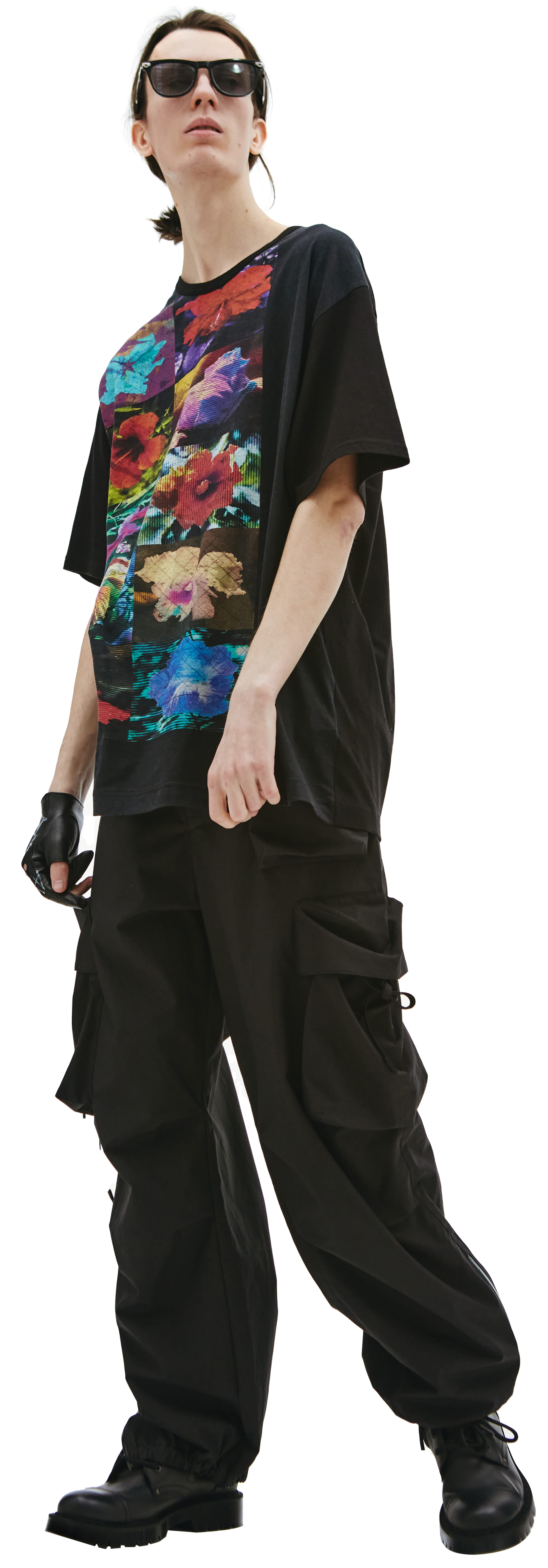 Yohji Yamamoto Flower print t-shirt