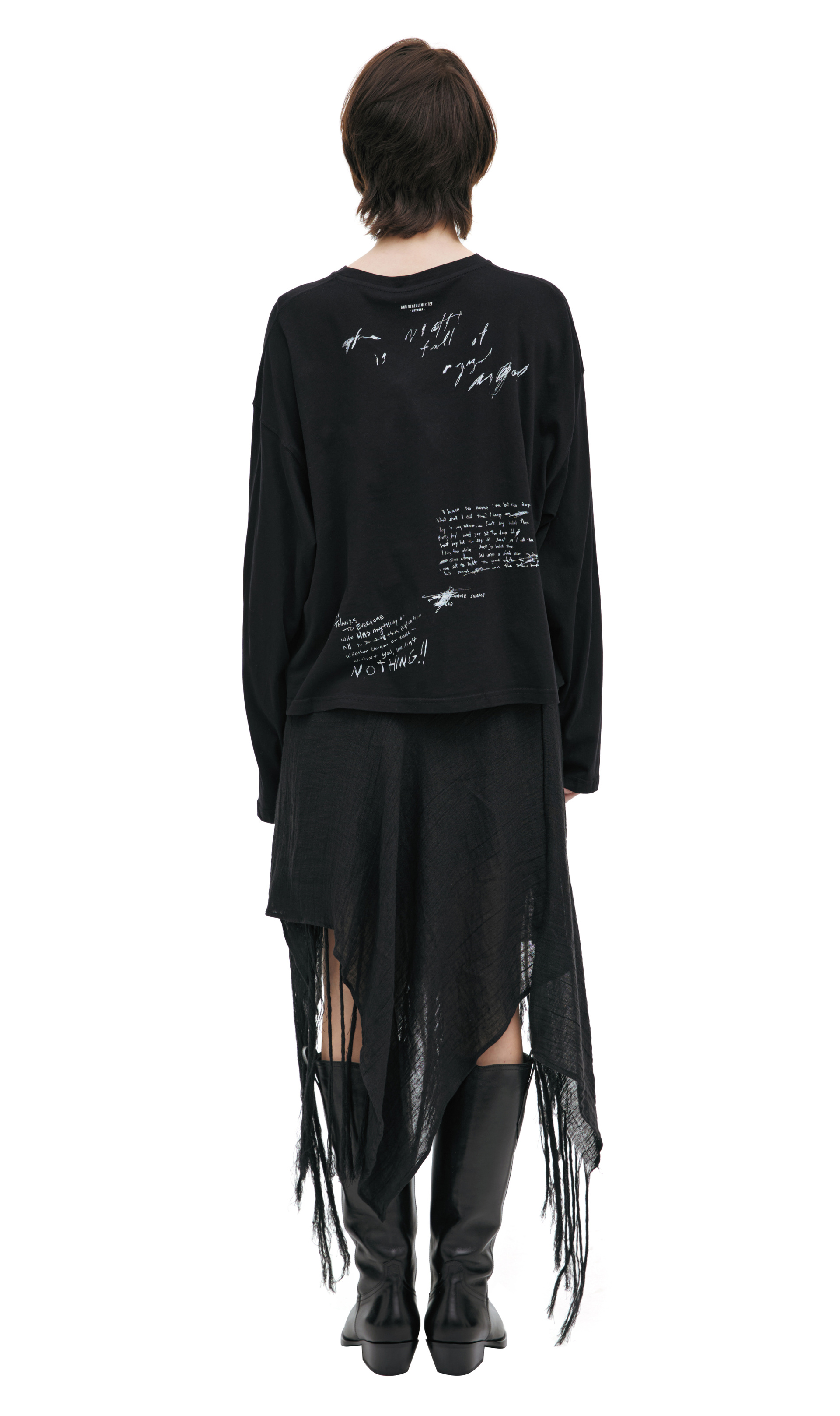 Ann Demeulemeester Longsleeve with an abstract print