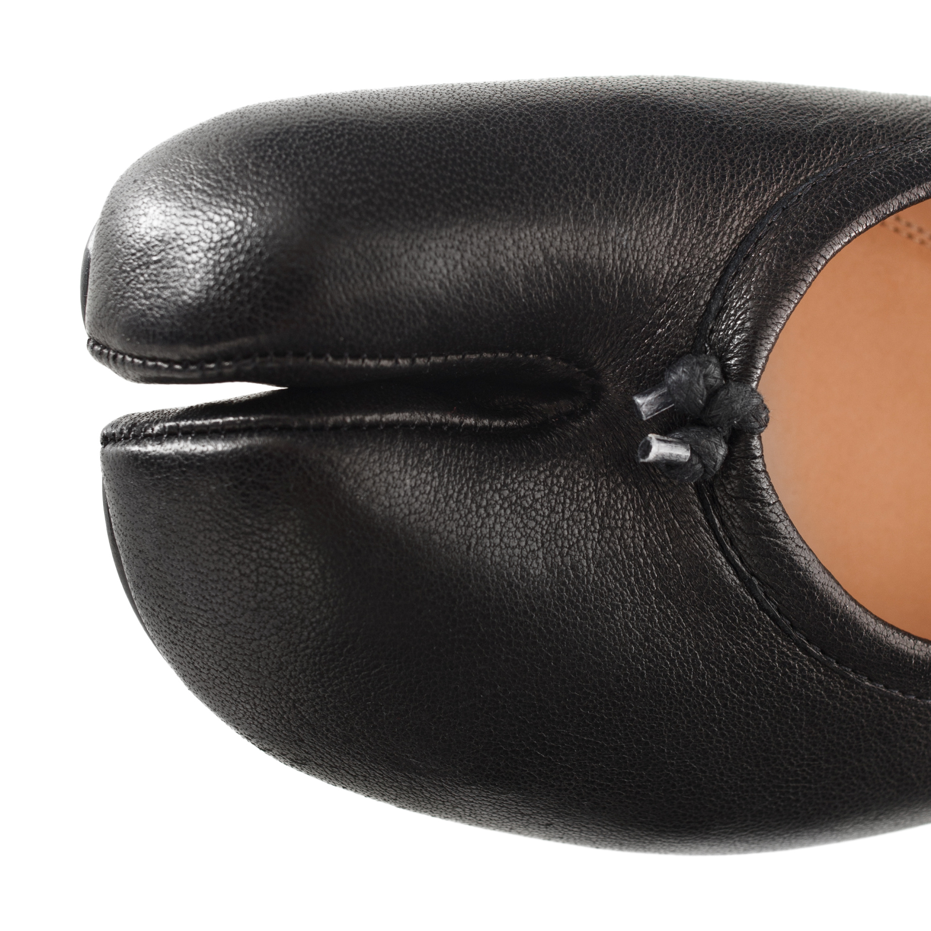 Maison Margiela Black Leather Tabi Ballerinas