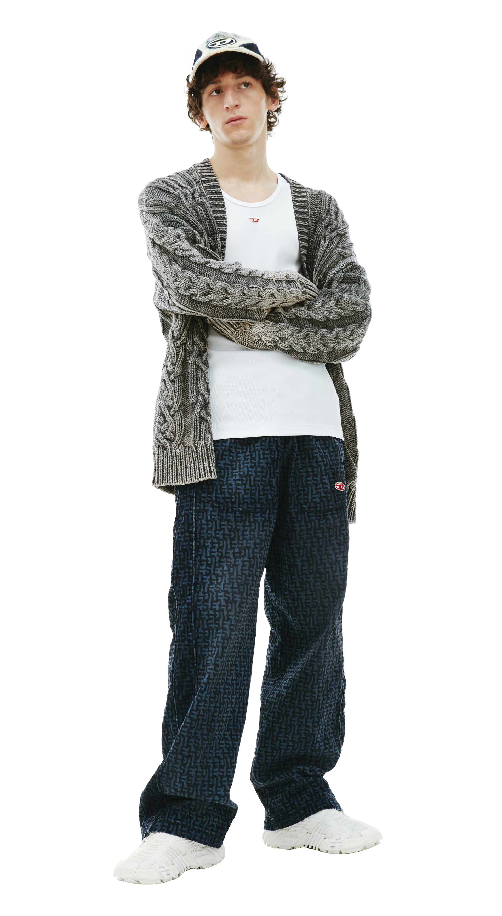 Diesel Rib knit K-Elindo Cardigan