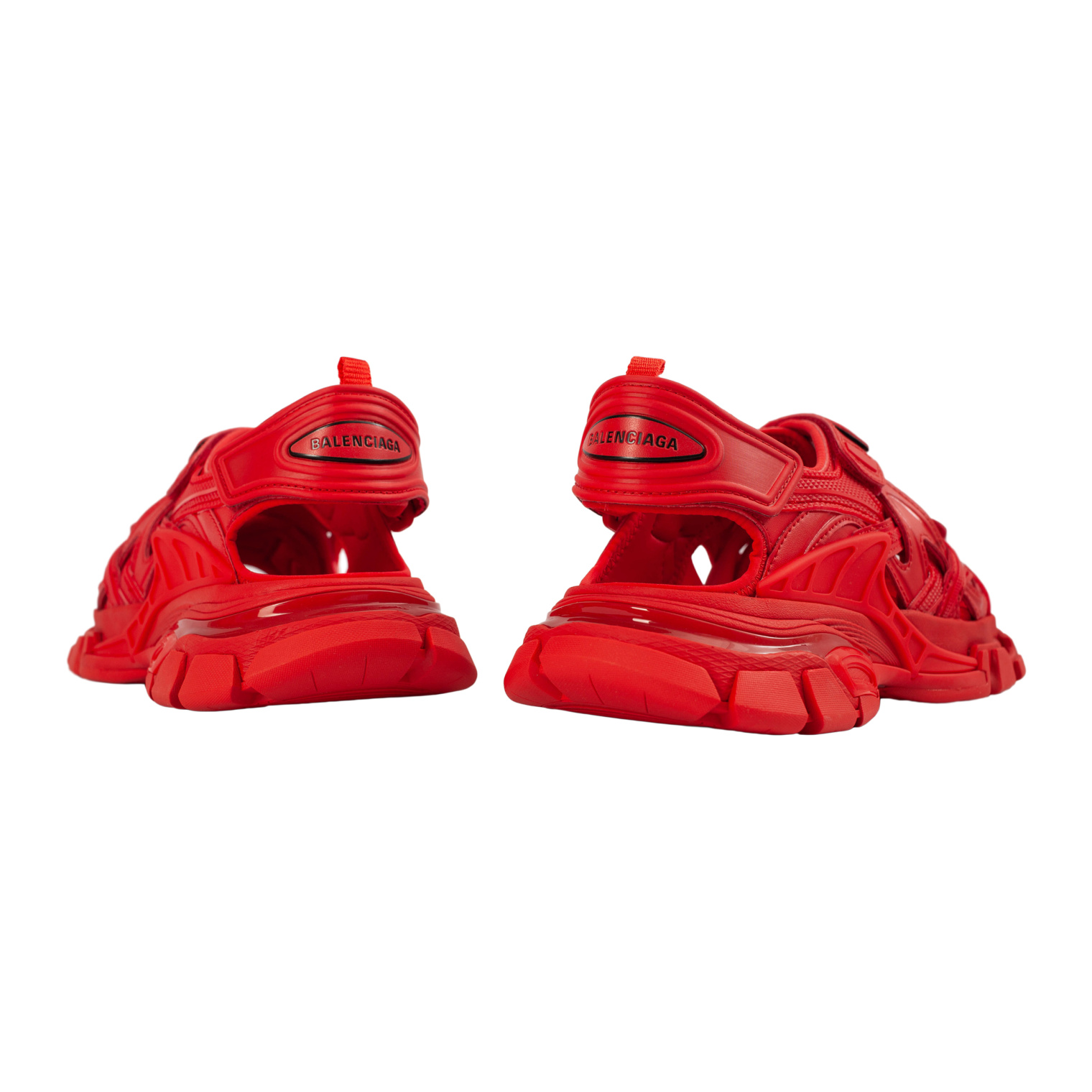 Balenciaga Red Track Sandals