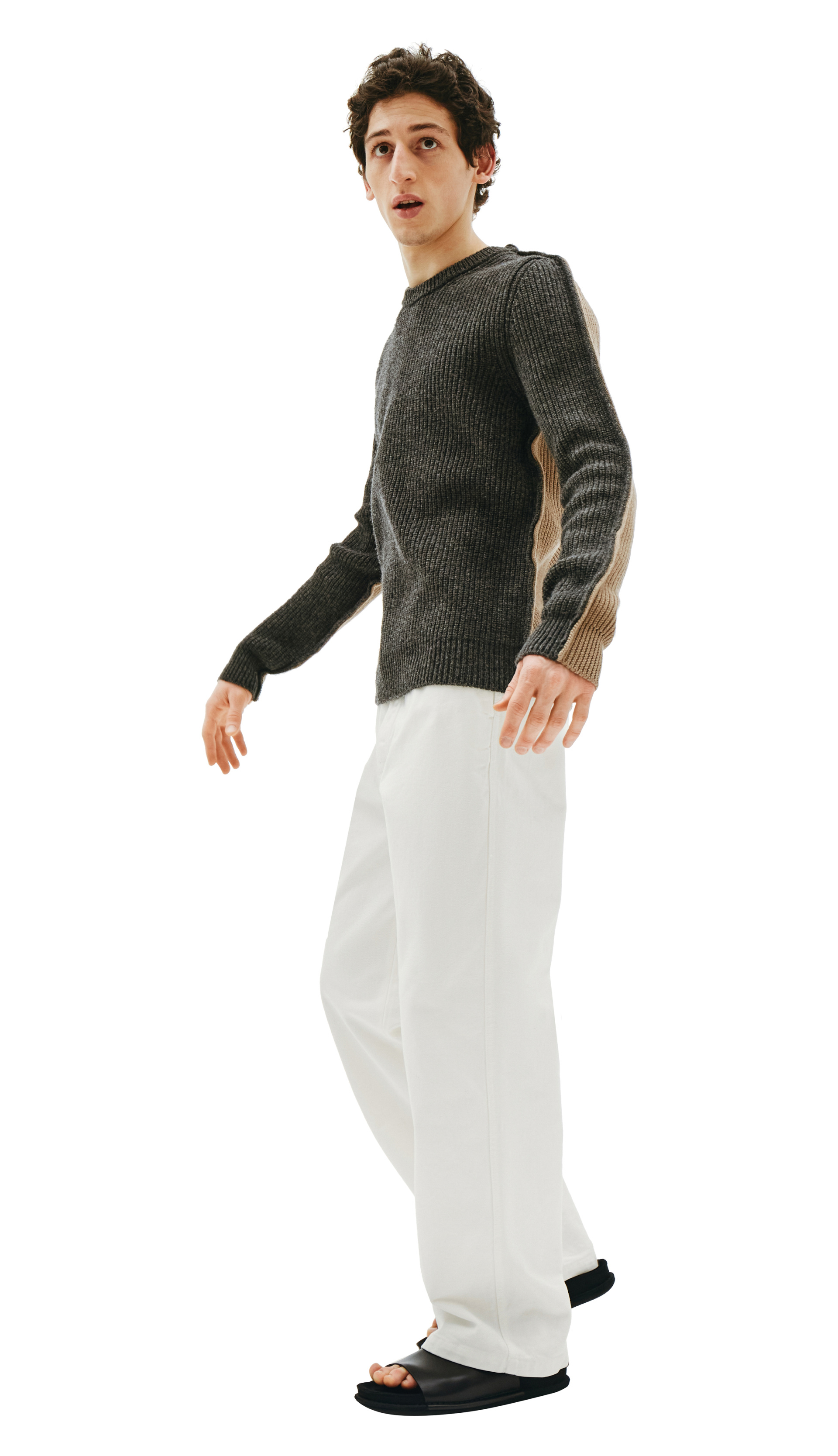 Maison Margiela Mixed Grey & Beige Sweater