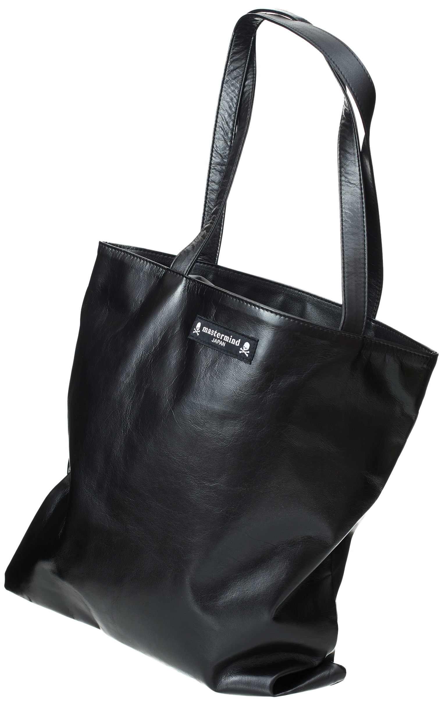 Mastermind WORLD Black leather tote bag