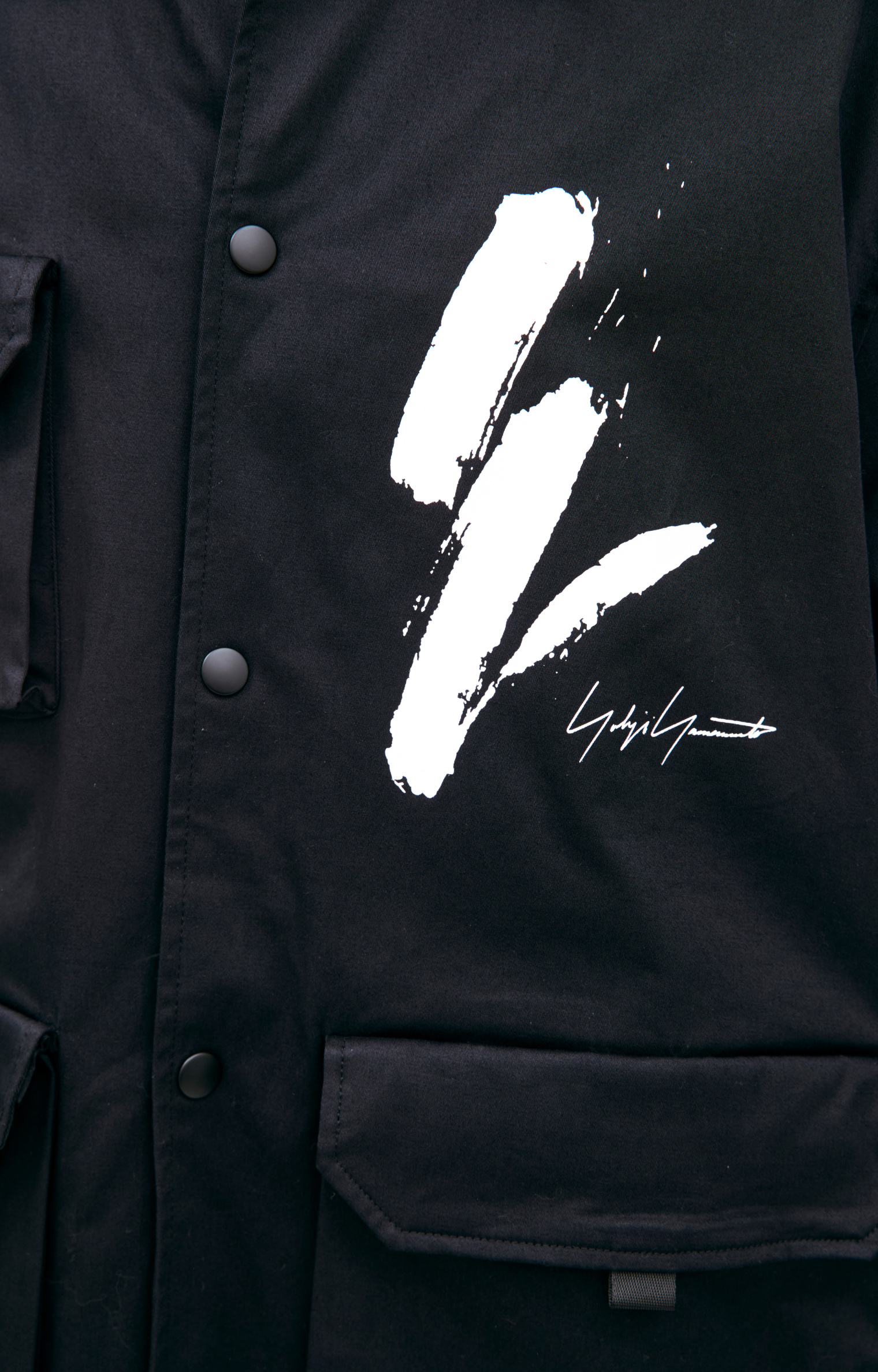 Yohji Yamamoto Coach jacket with patch pockets