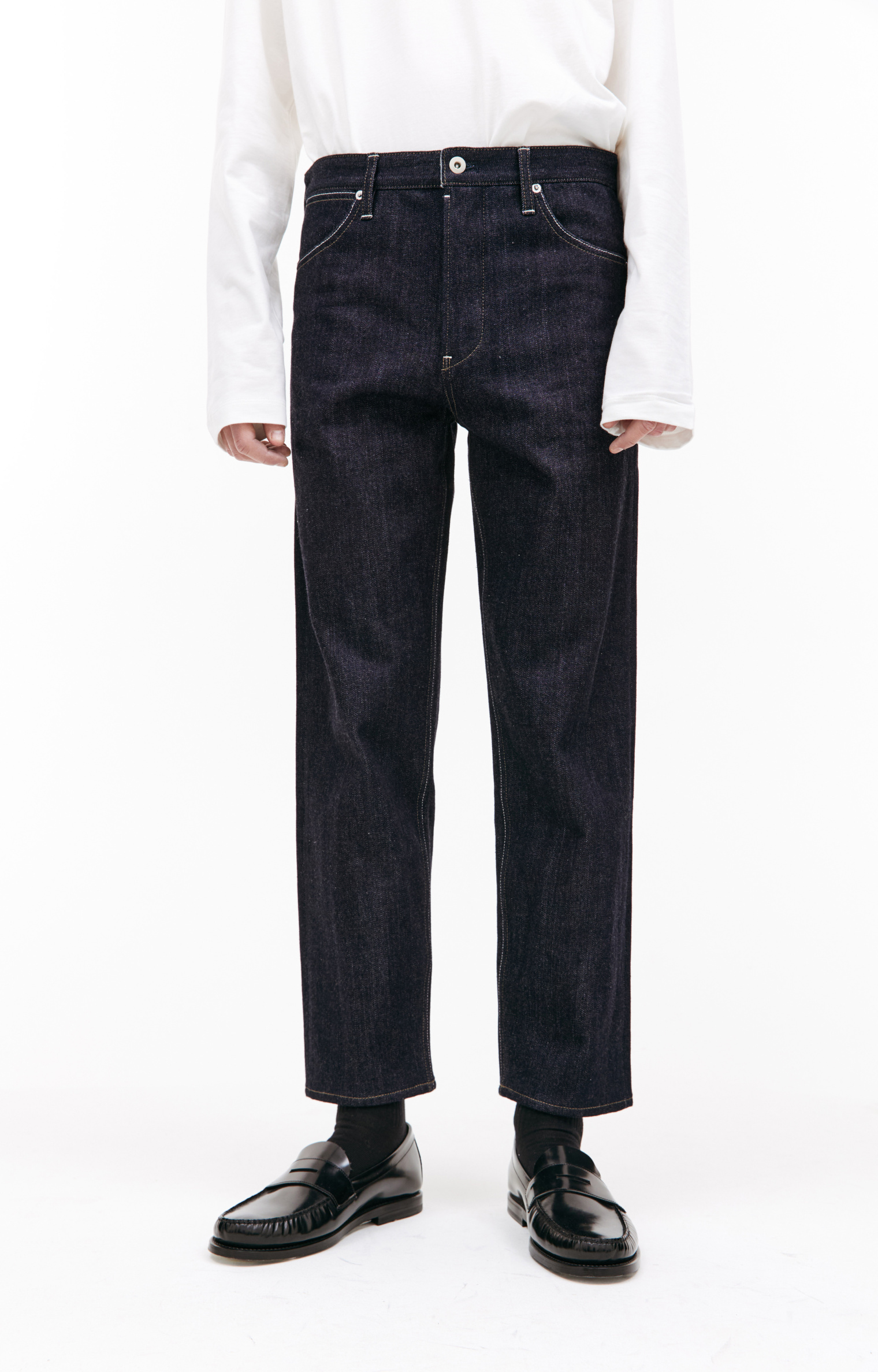 Jil Sander Navy blue straight jeans