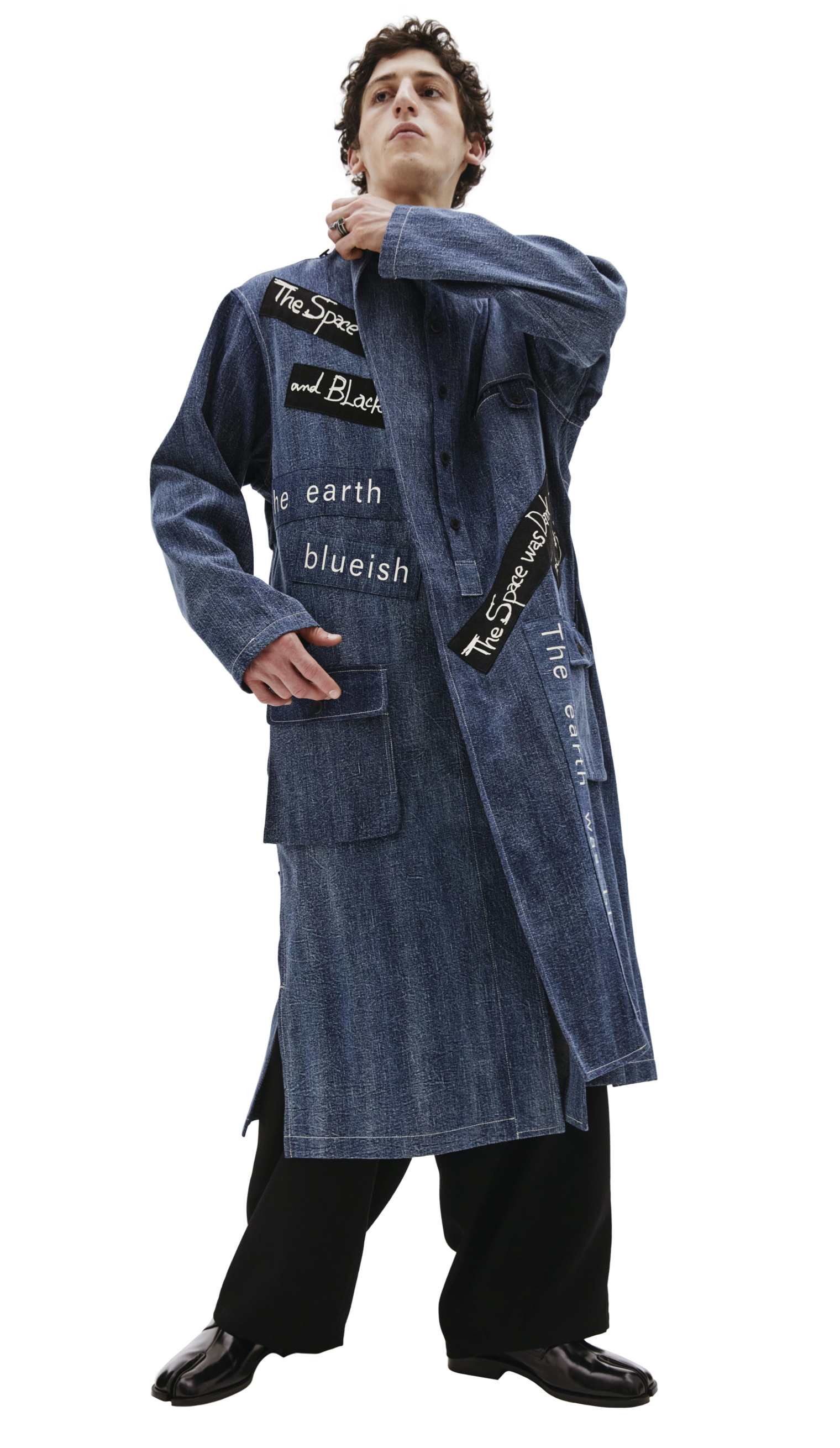 Yohji Yamamoto Blue Denim Coat