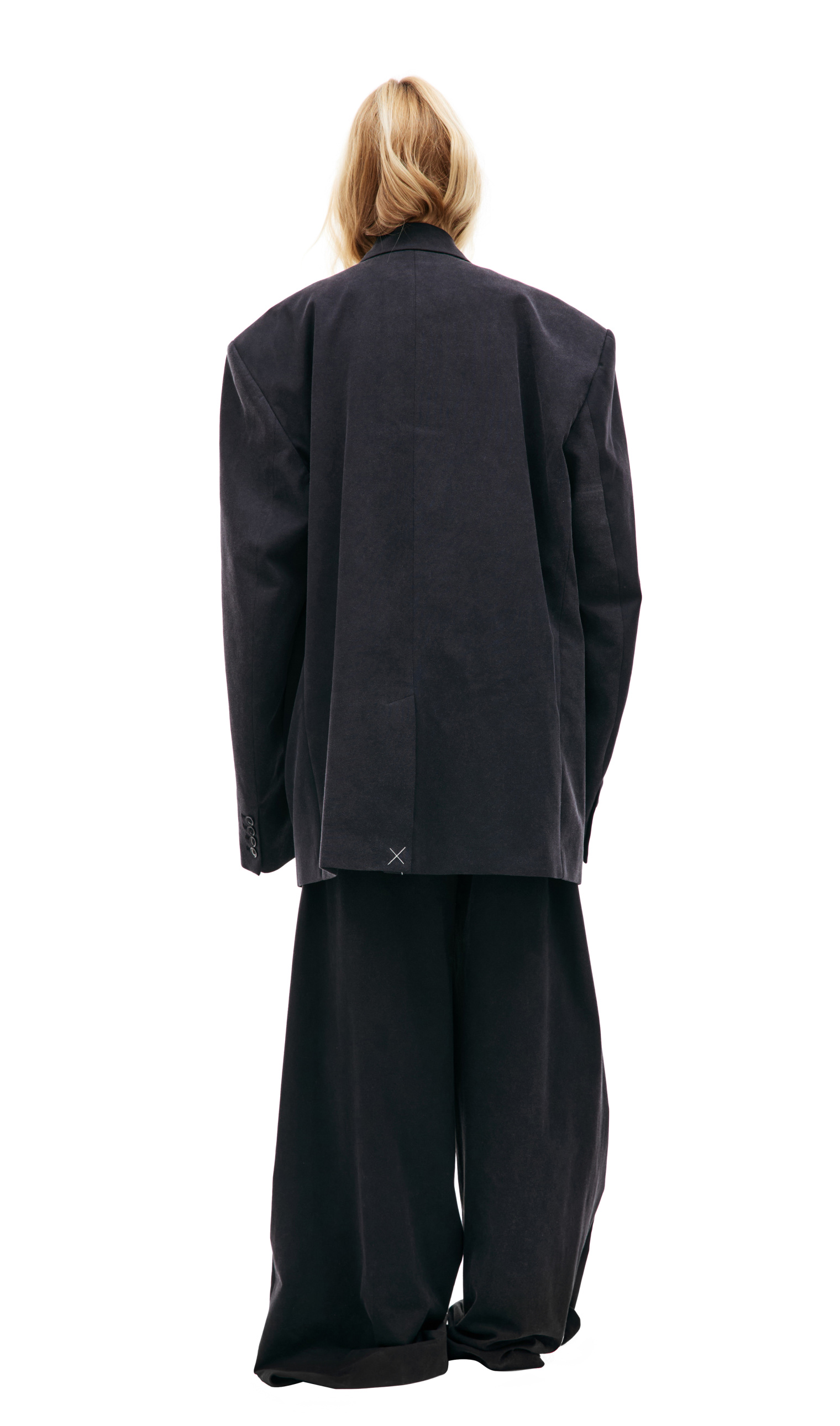 VETEMENTS Оверсайз пиджак из выстиранного хлопка