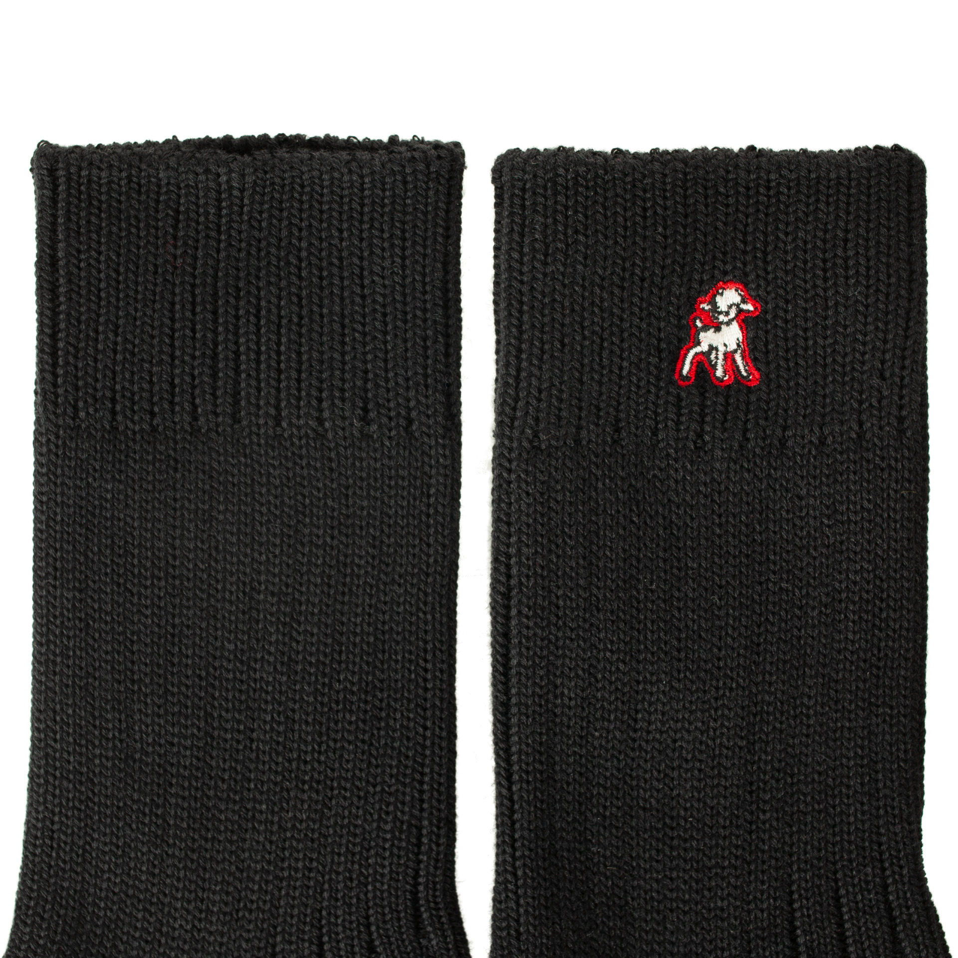 Undercover Black embroidered socks