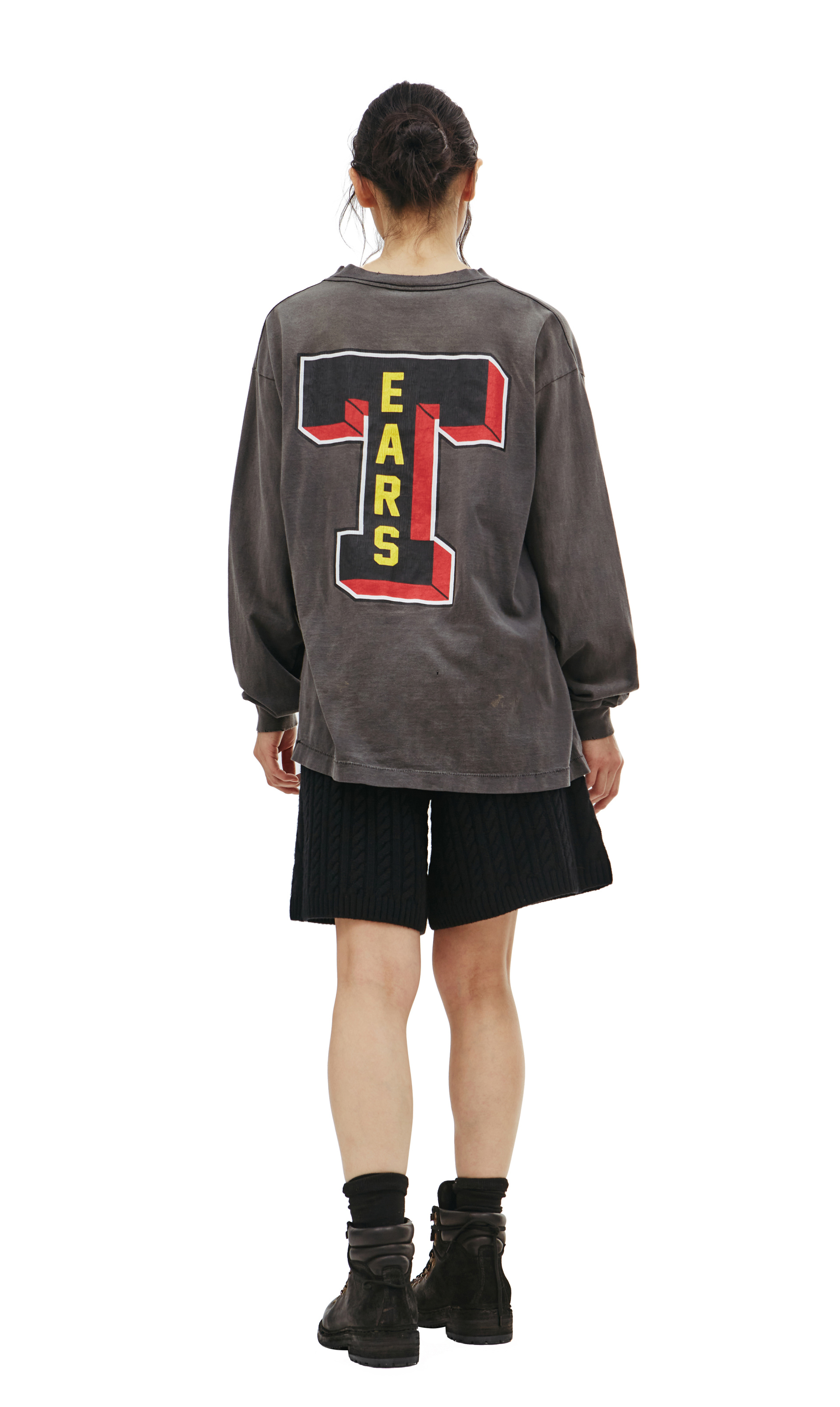 Saint Michael Saint Michael x Denim Tears distressed longsleeve t-shirt