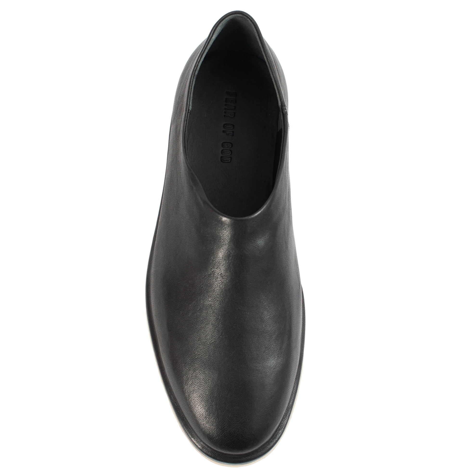 Fear of God Black Leather Slippers