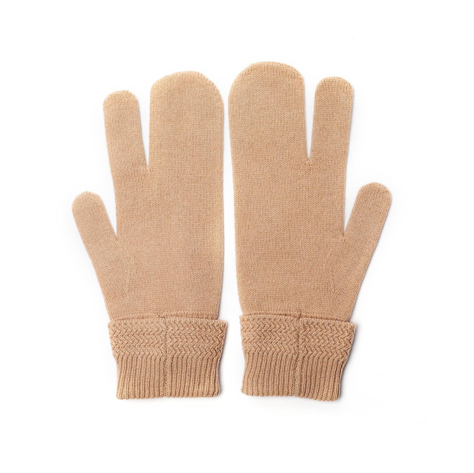 Maison Margiela Beige Wool & Cashmere Gloves