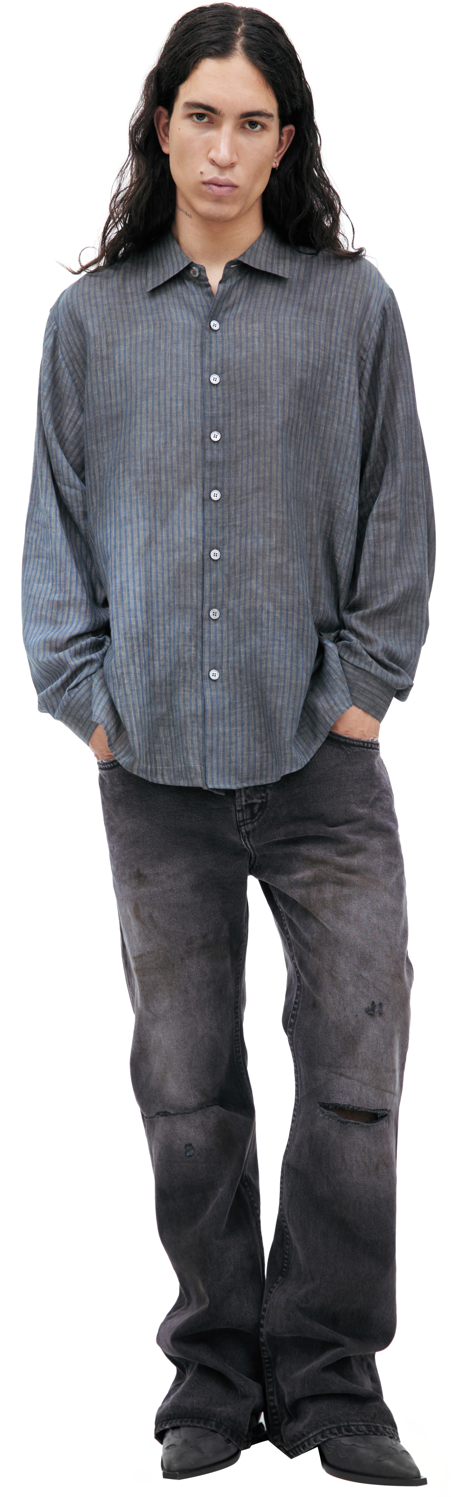 Enfants Riches Déprimés Striped cotton shirt