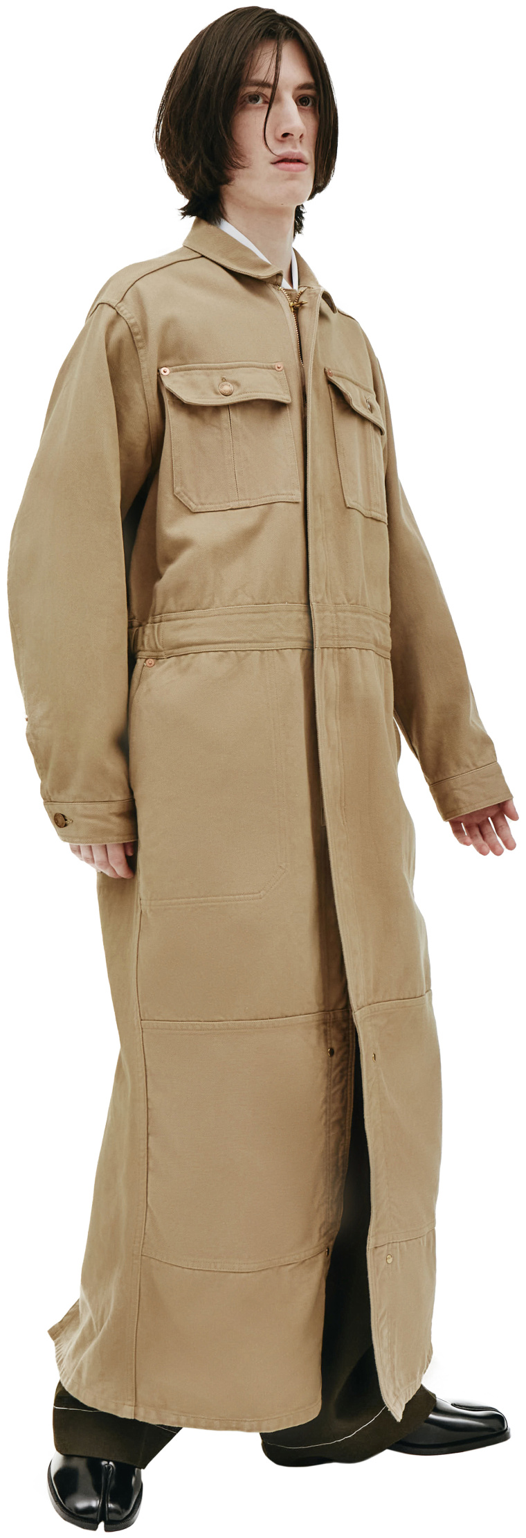 Doublet Silk & Cotton Jumpsuit Coat