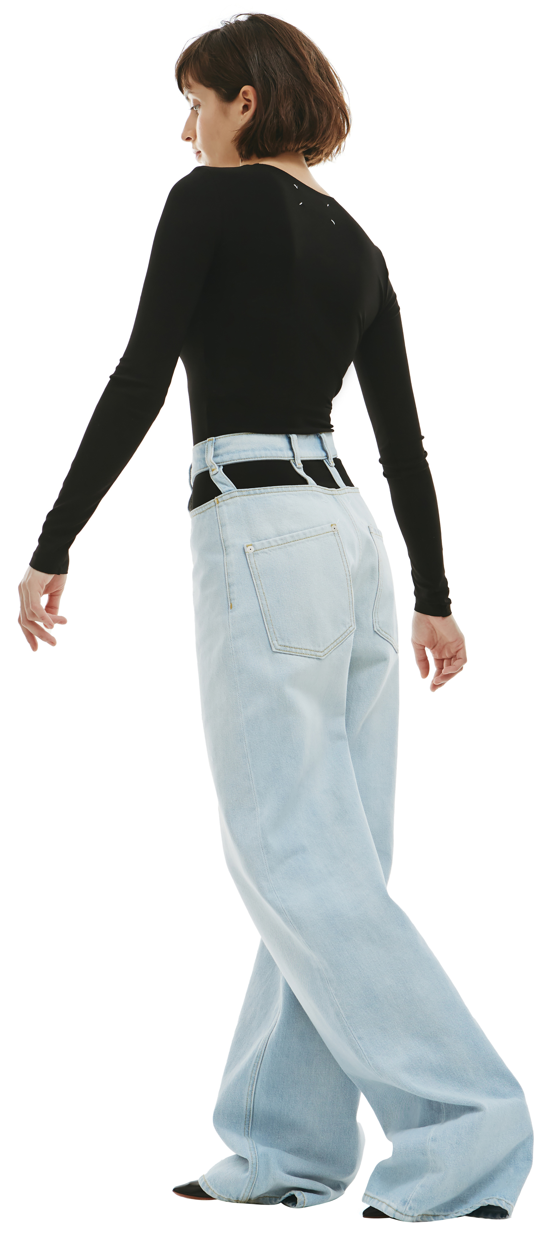 Maison Margiela Blue Cut-Out Jeans
