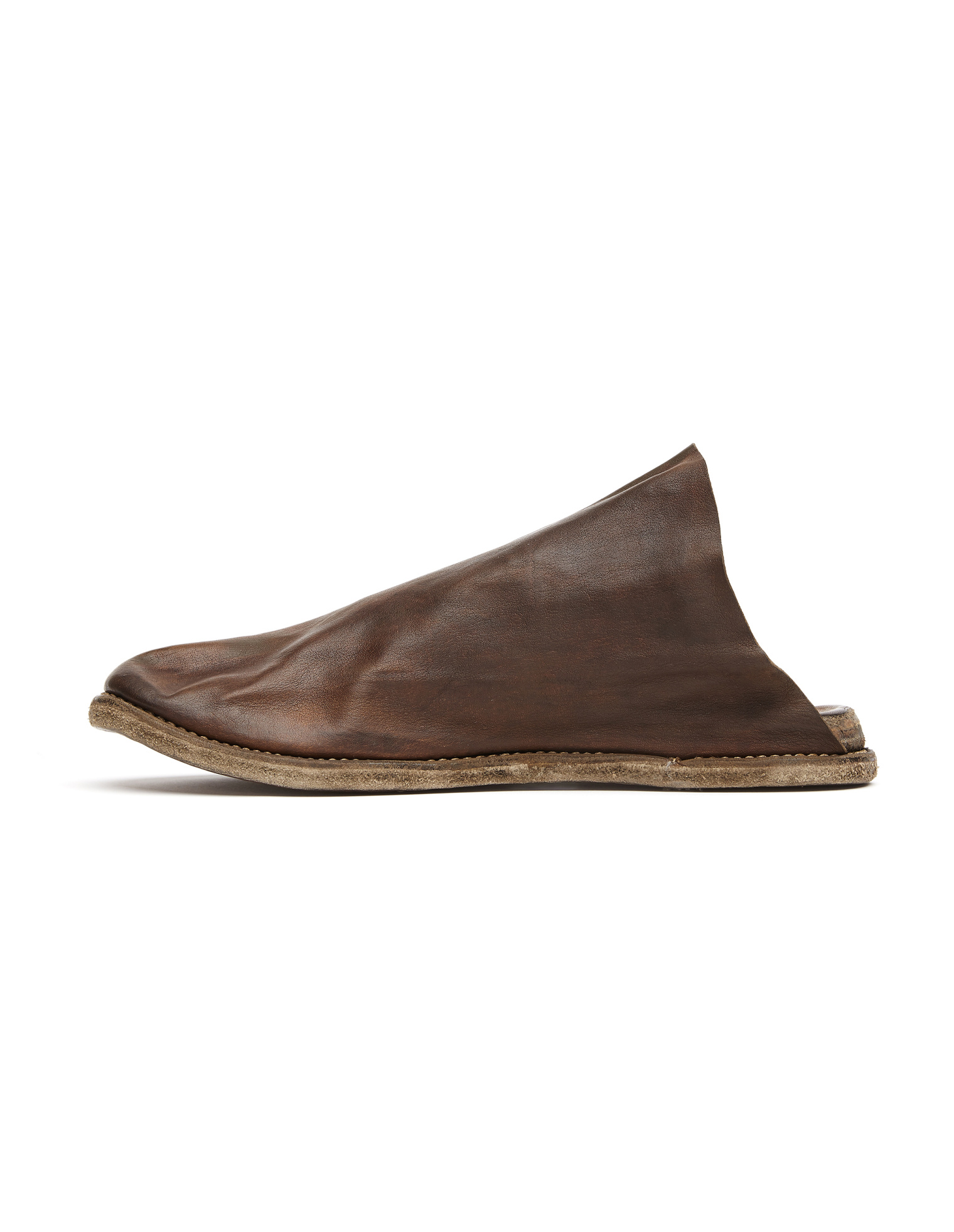 Guidi Distressed Leather Mules