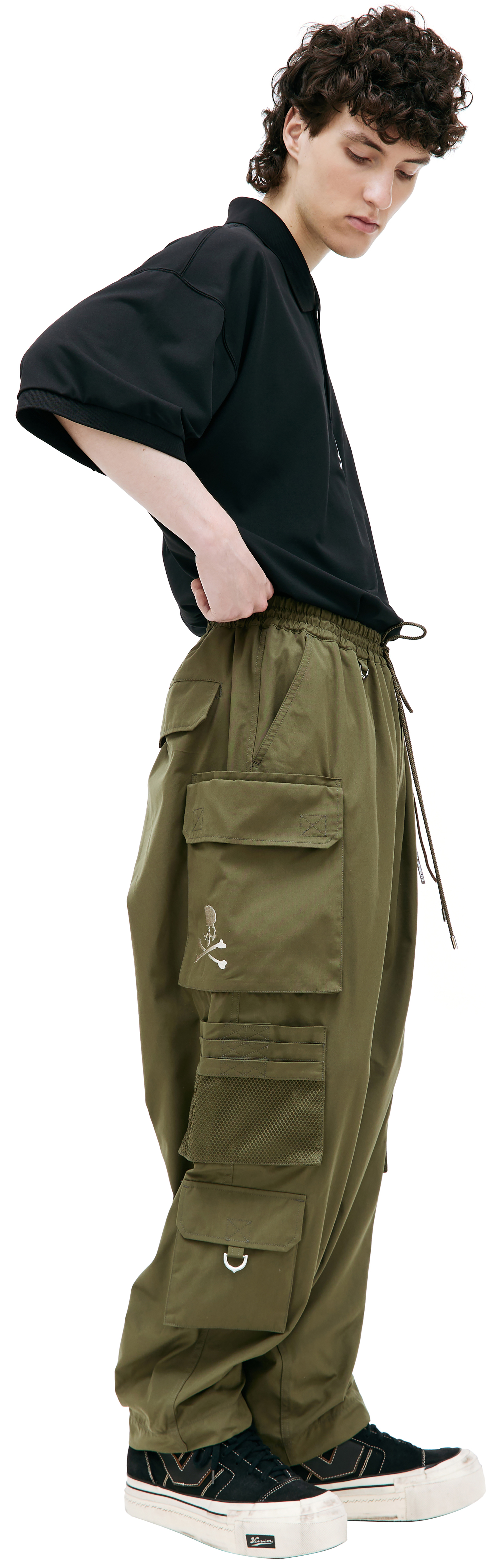 Mastermind WORLD Khaki cargo trousers