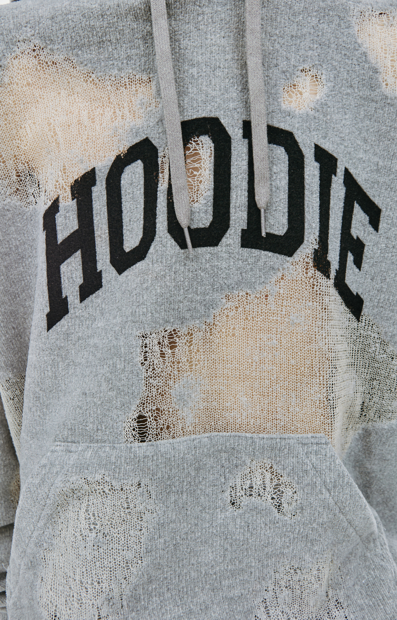 Doublet Ripped off knit hoodie