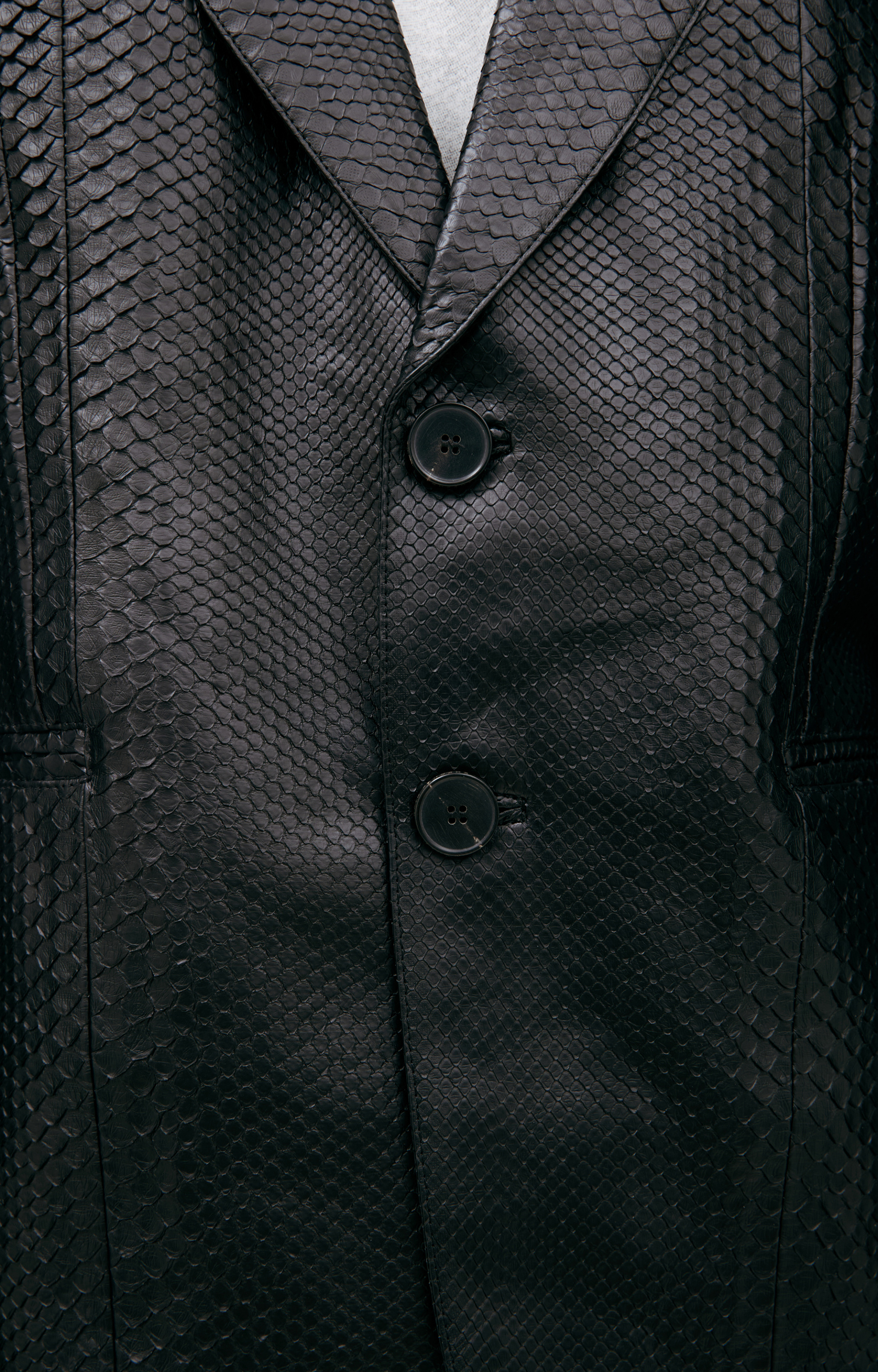 Enfants Riches Déprimés Single-breasted leather blazer