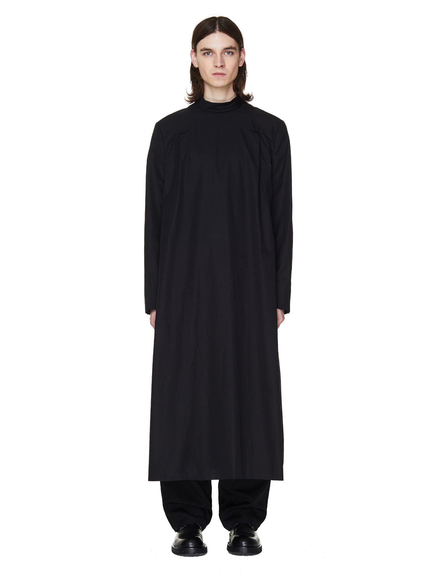 Comme des Garcons Homme plus Хлопковая рубашка с пуговицами на спине