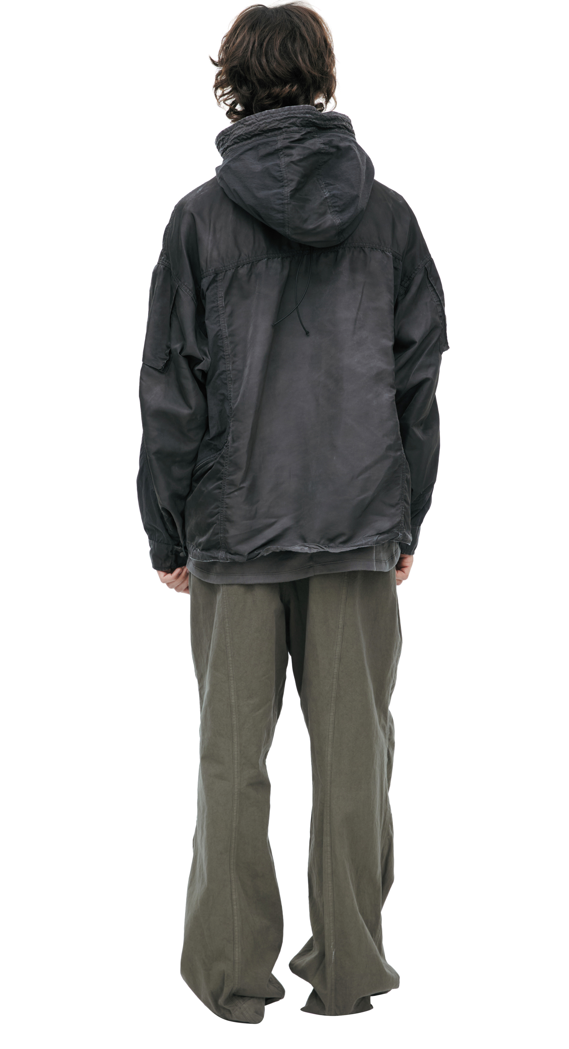 The Viridi-Anne Nylon jacket with a hood