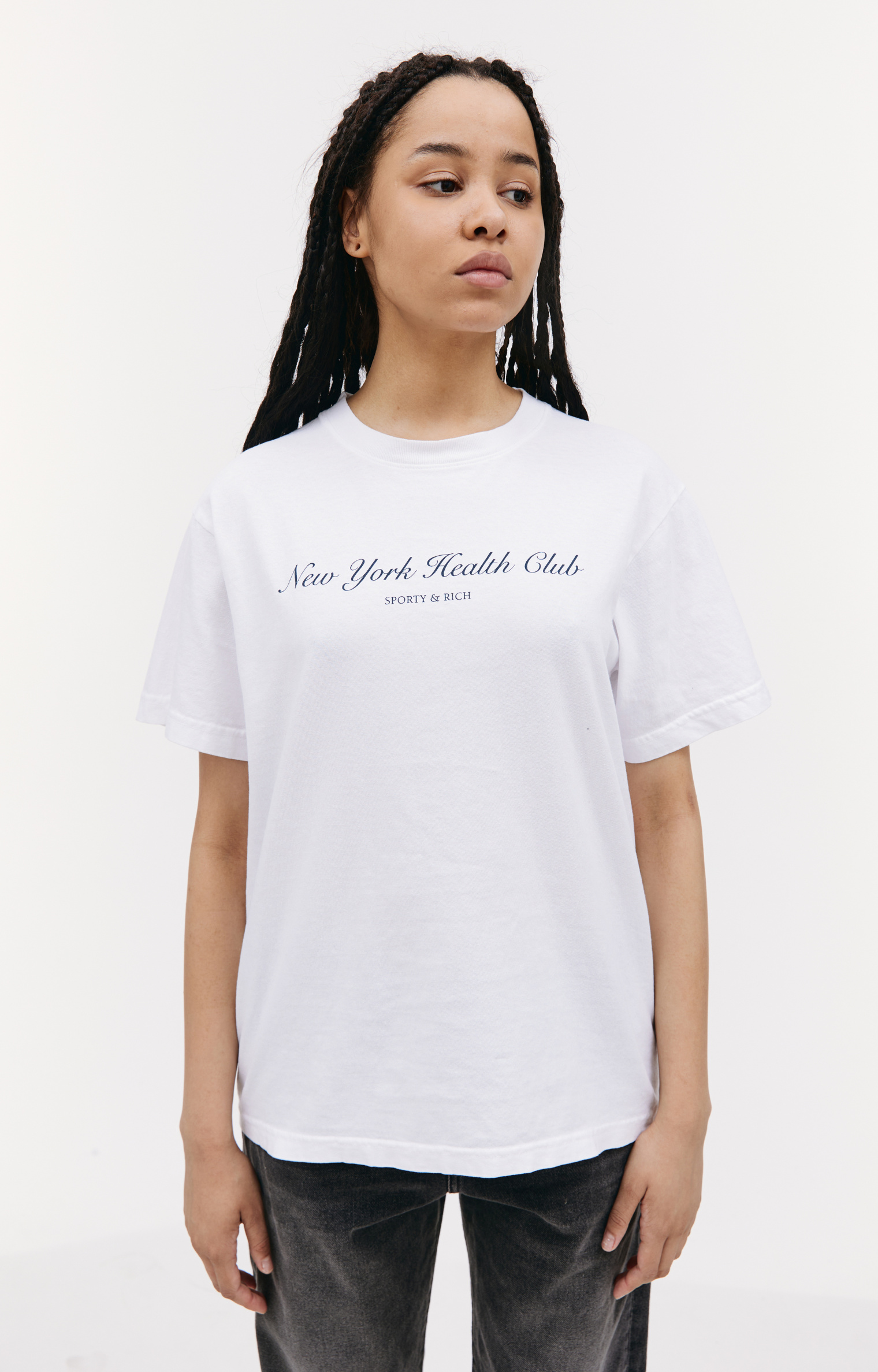 SPORTY & RICH White \'NY Health Club\' t-shirt