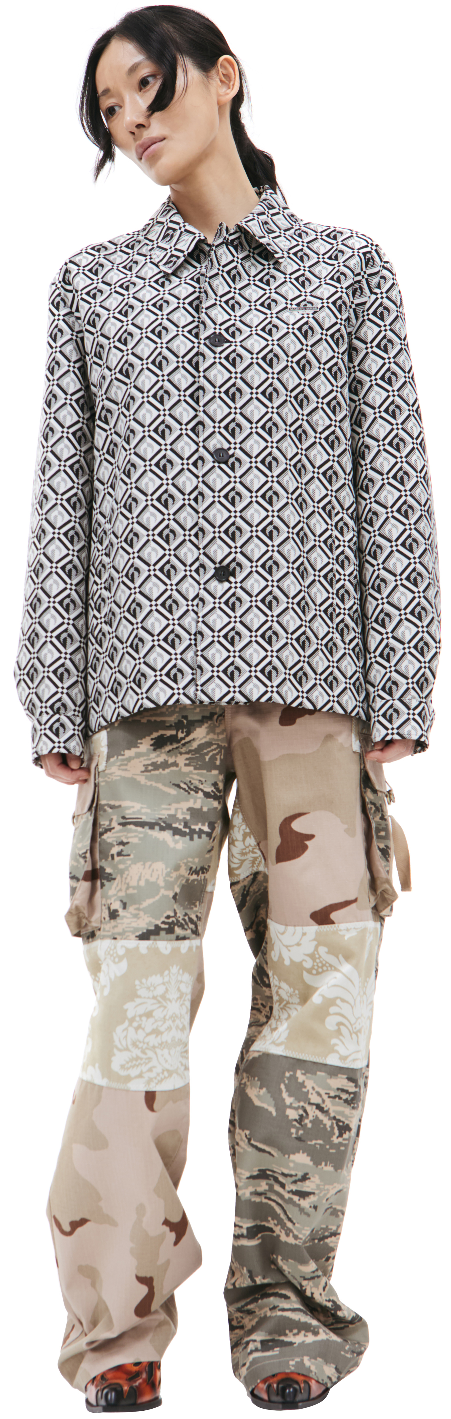 MARINE SERRE Moonogram printed jacket