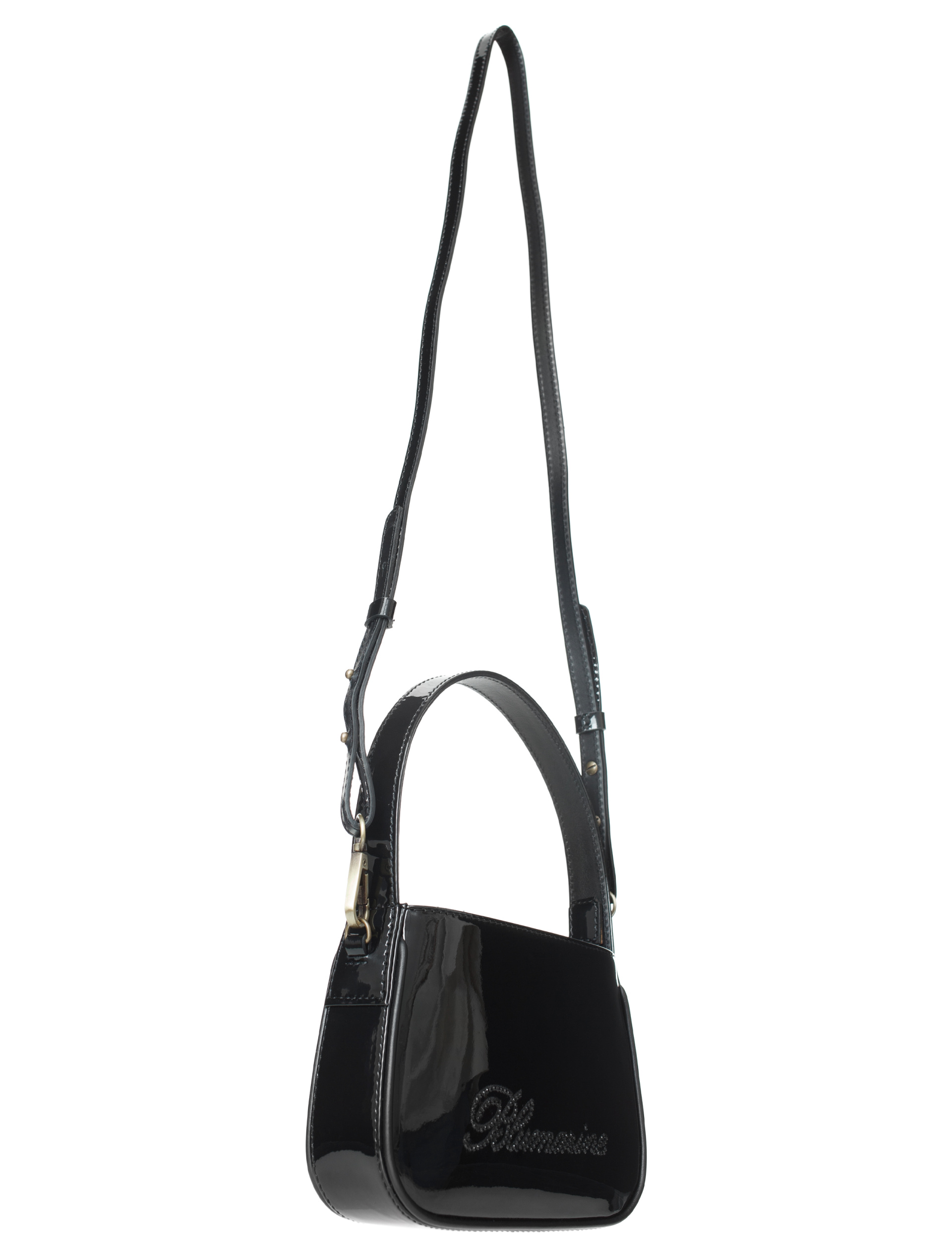 Blumarine Borsa rhinestone logo bag