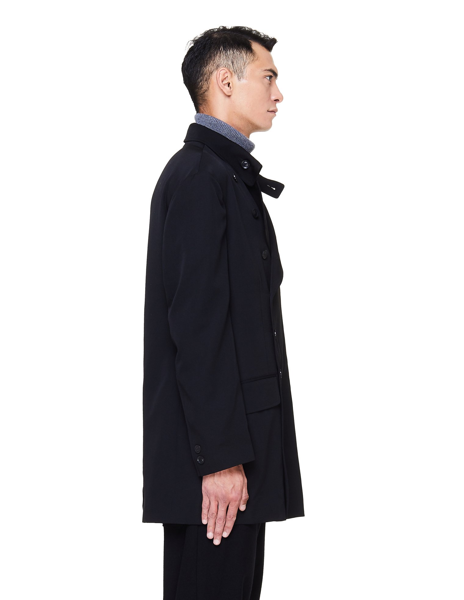 Yohji Yamamoto Black Gabardine Jacket