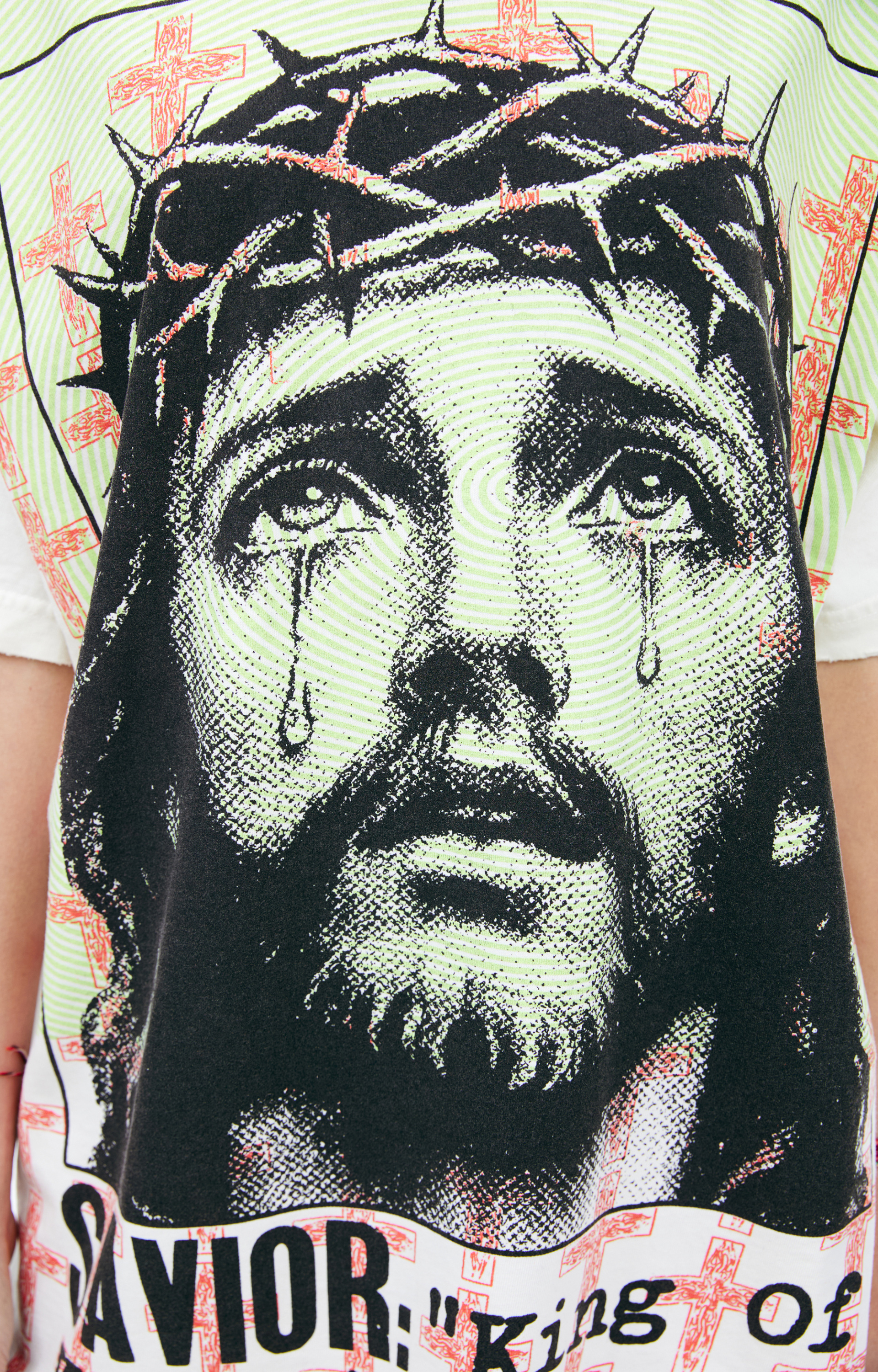 Hellstar White PRinted T-shirt