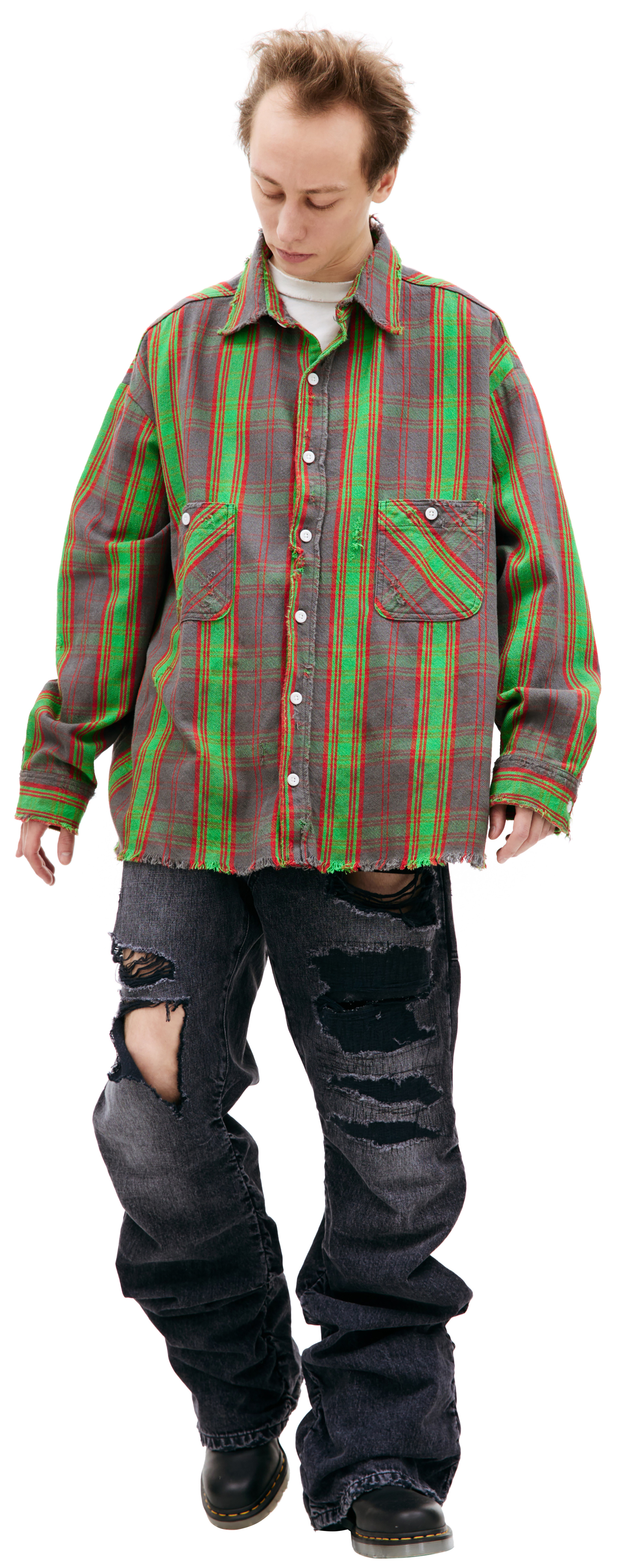 Saint Michael Saint Michael x Denim Tears cheked shirt