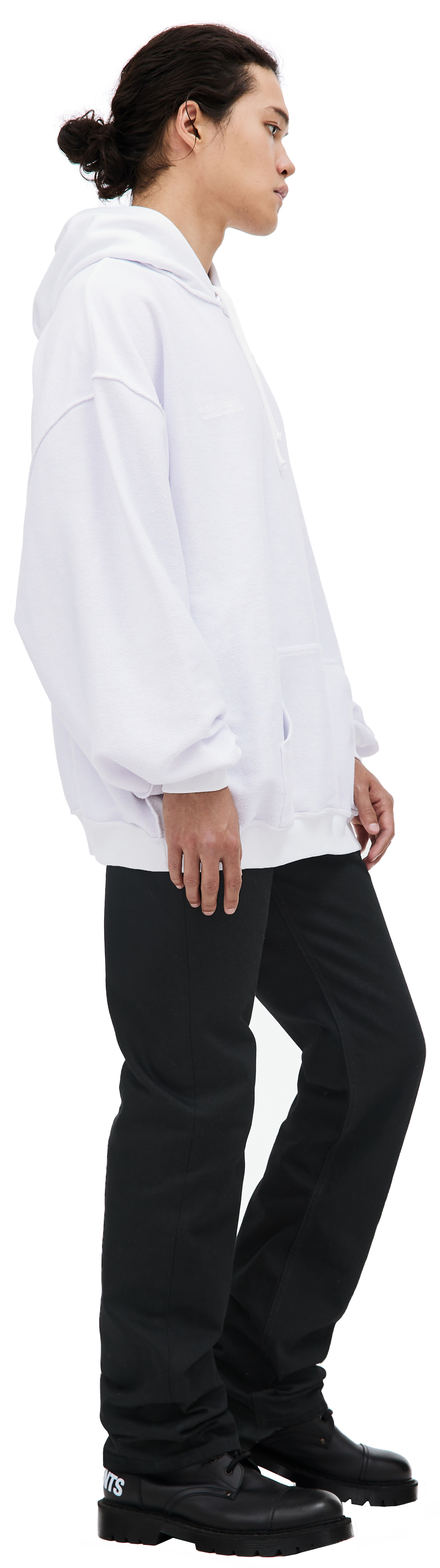 VETEMENTS White inside-out hoodie