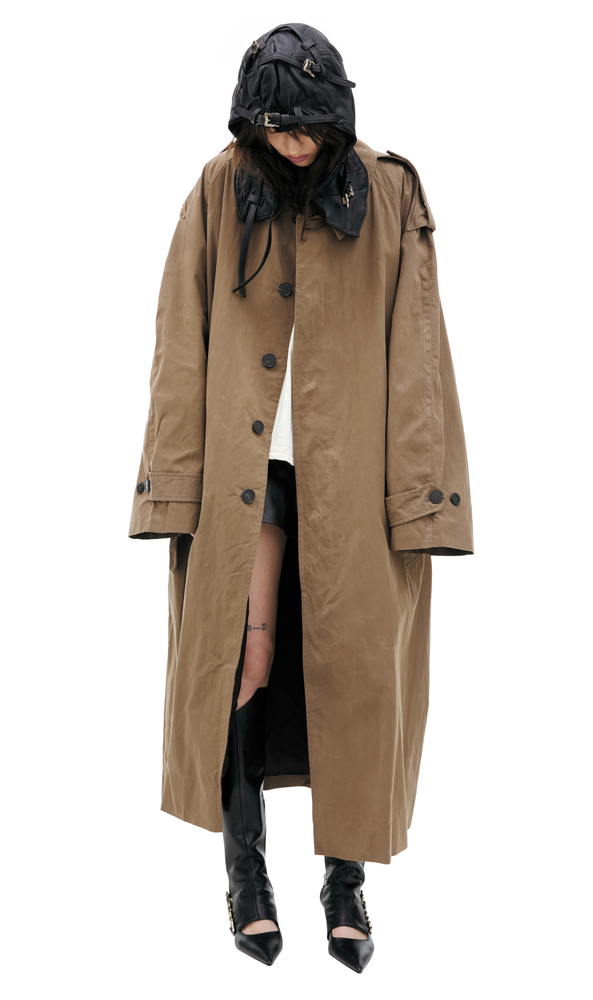 Enfants Riches Déprimés Trench coat with belt