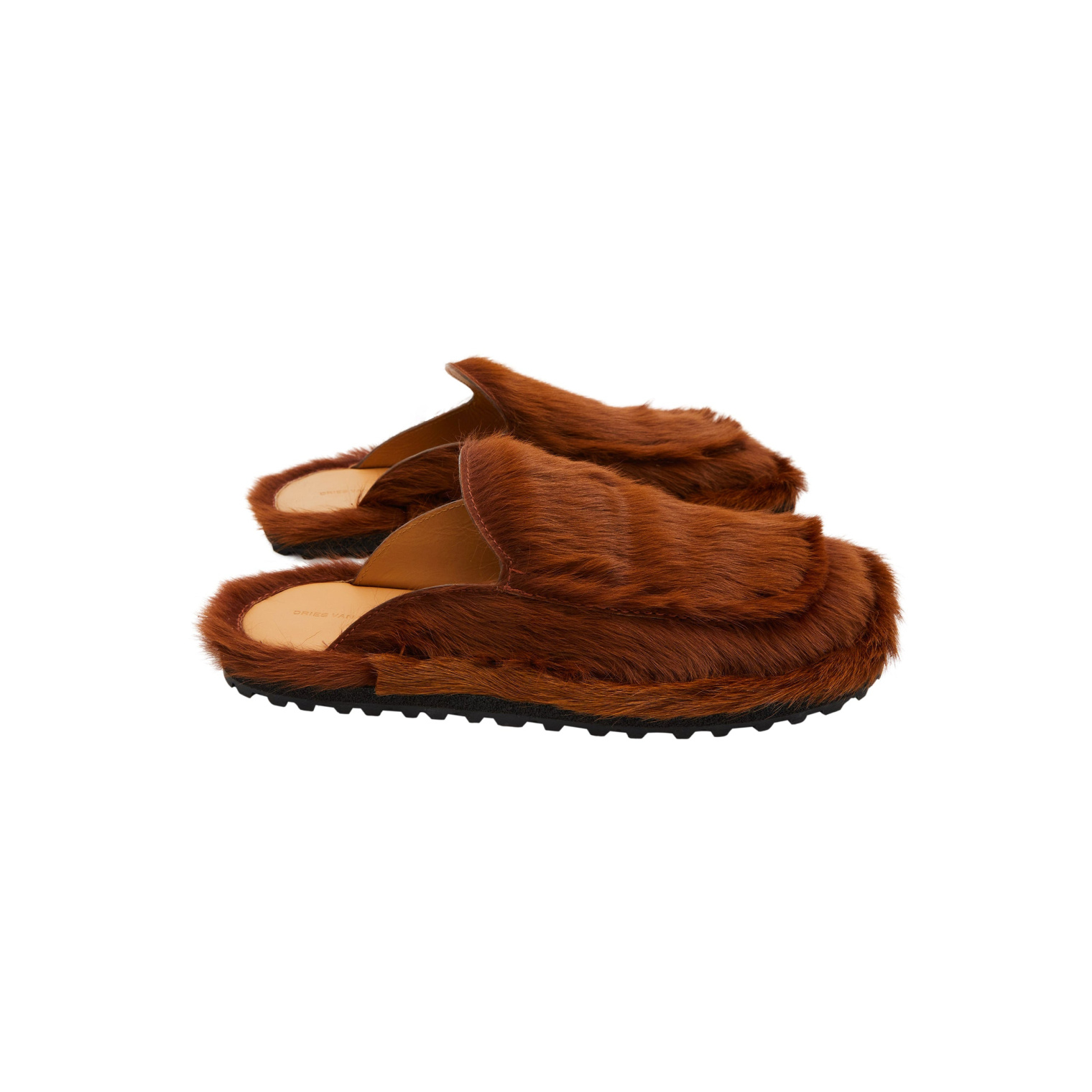 Dries Van Noten Fur Slides