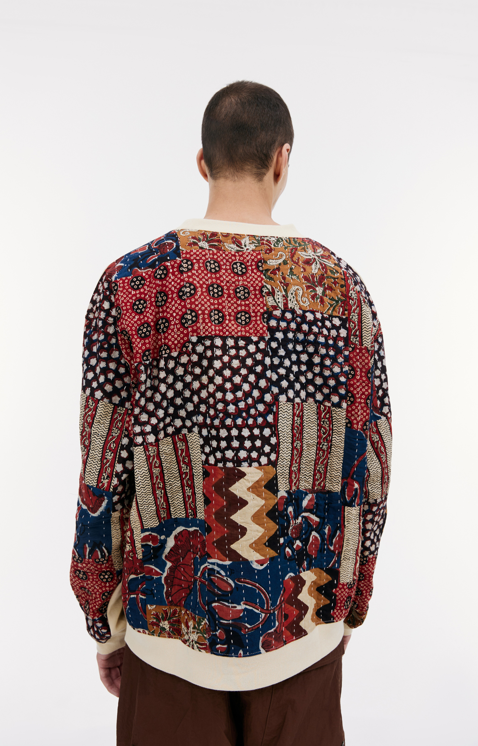KARU RESEARCH Beige patchwork sweatshirt