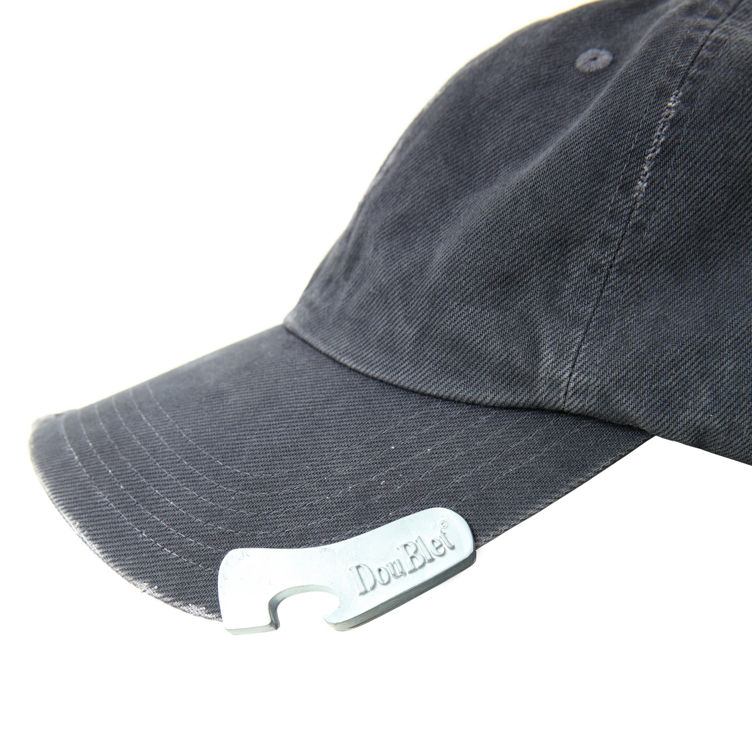 Doublet Gray cap with a bottle opener