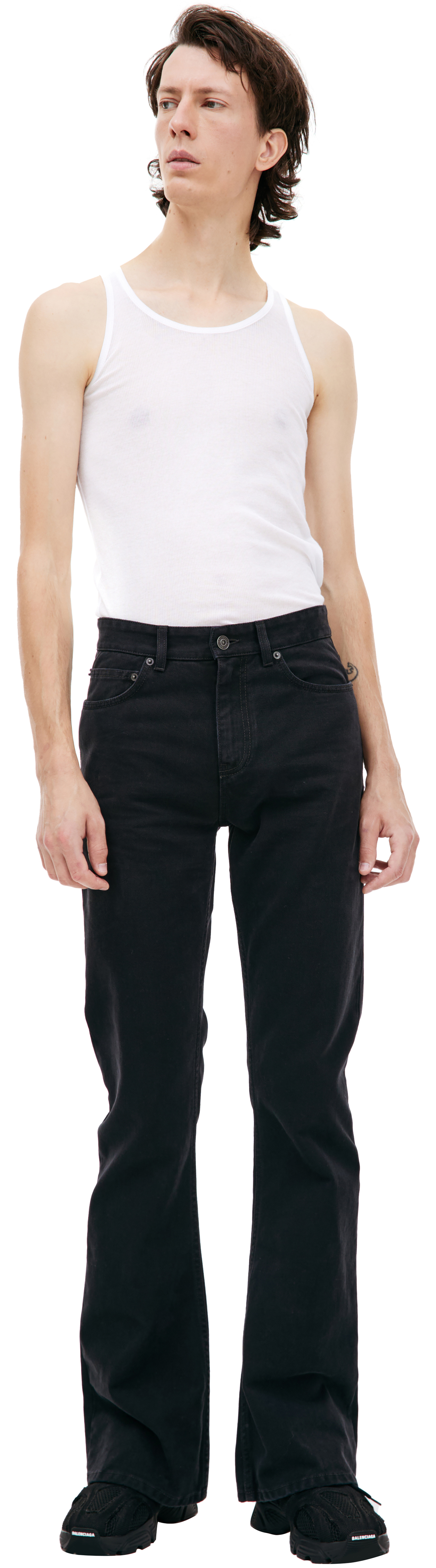 Balenciaga Black Flare-leg Jeans