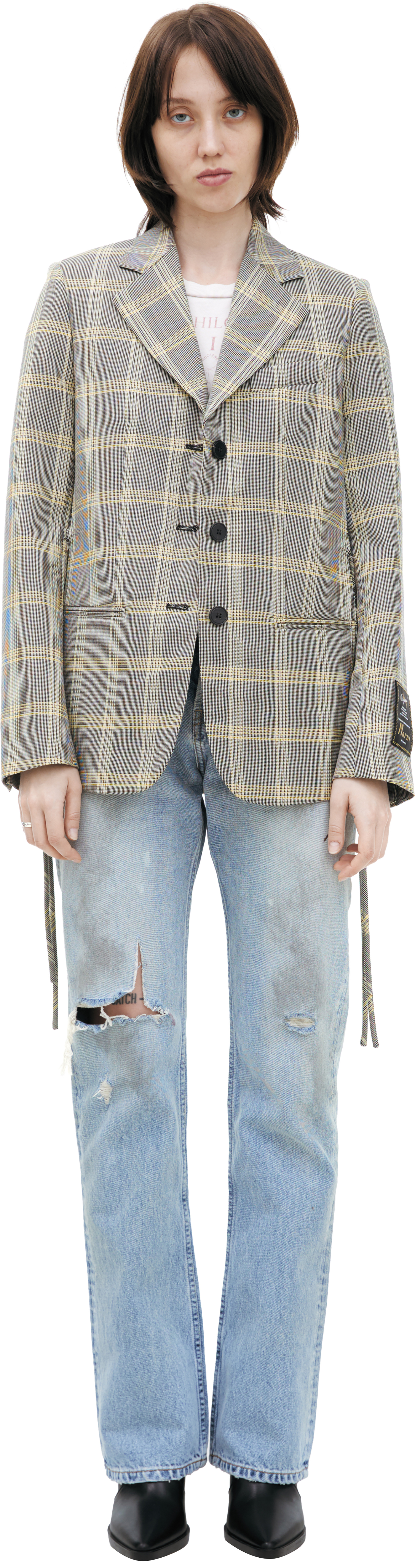 Marni Wool plaid blazer