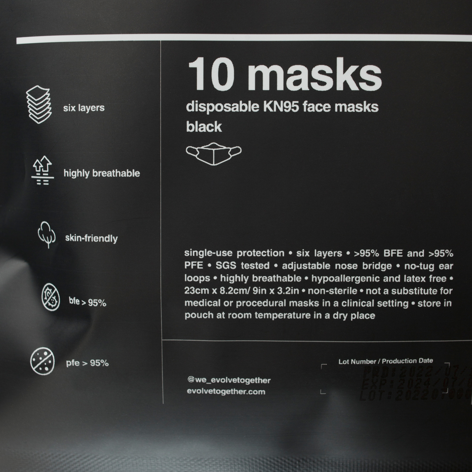 Mastermind WORLD Пак из 10 черных масок