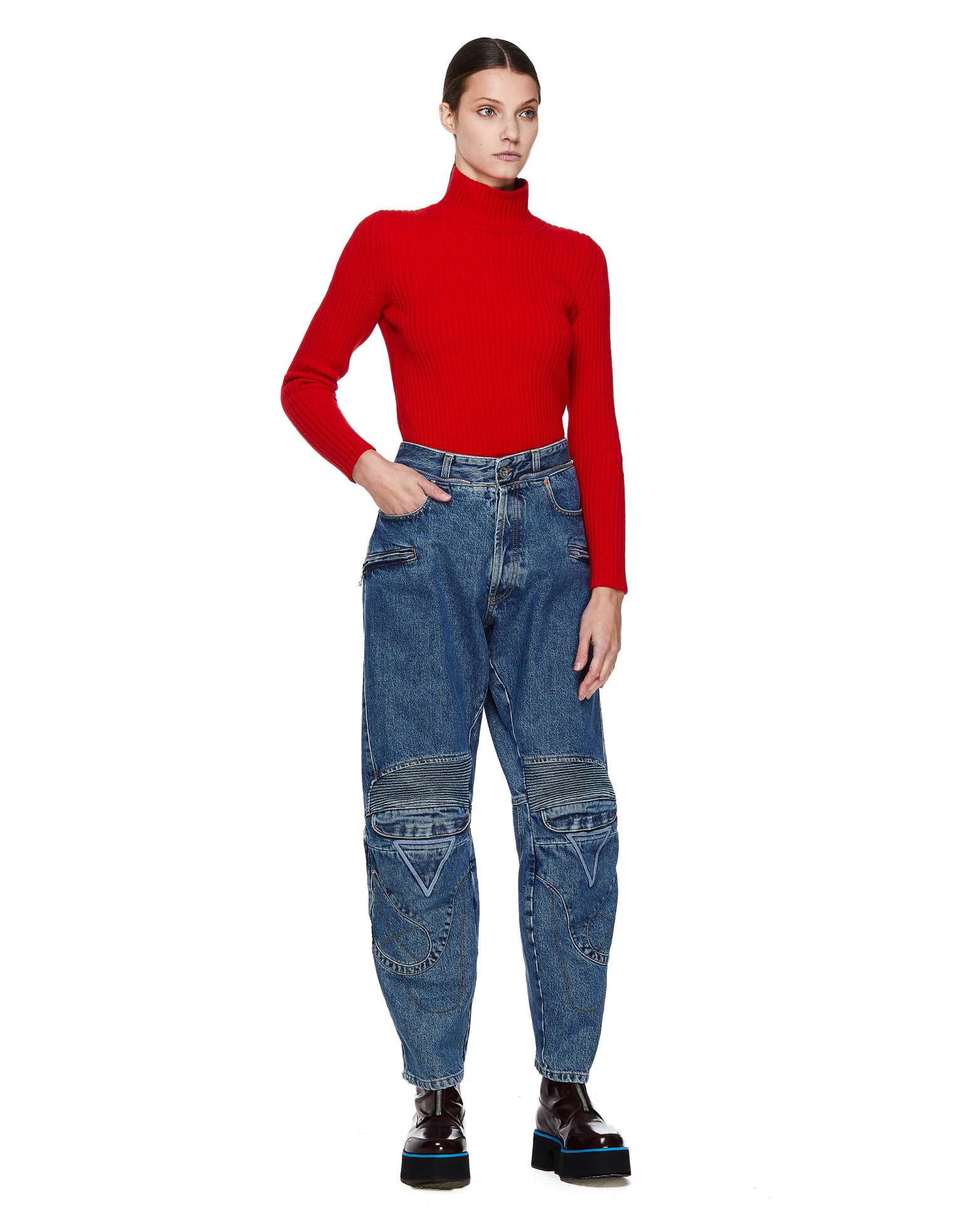 VETEMENTS Байкерские джинсы