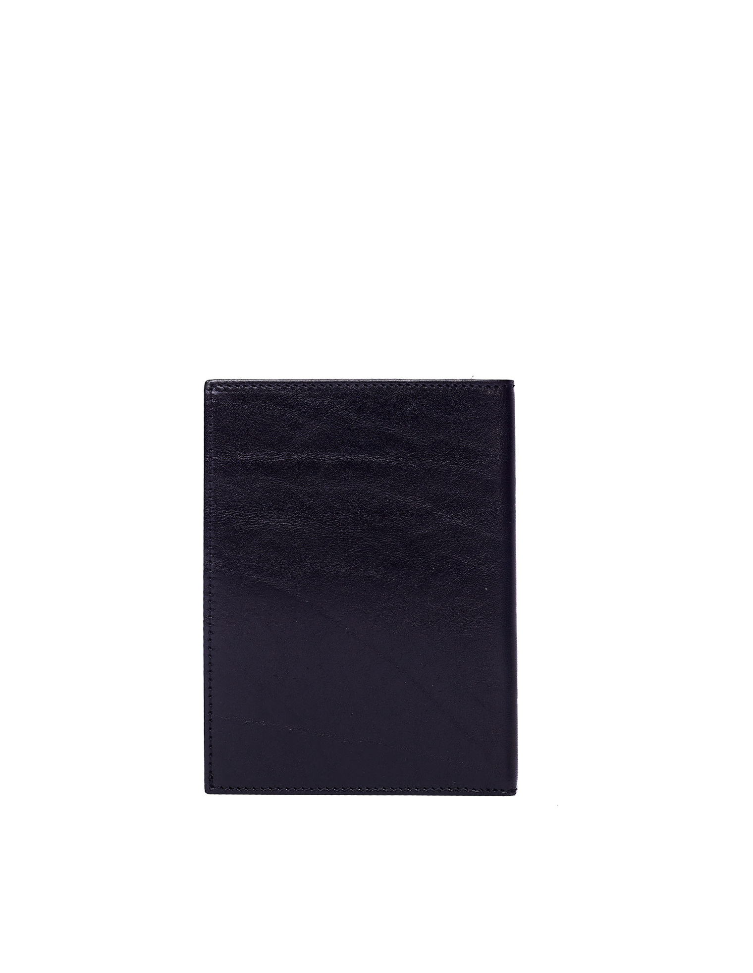 Ugo Cacciatori Black Leather Passport Wallet