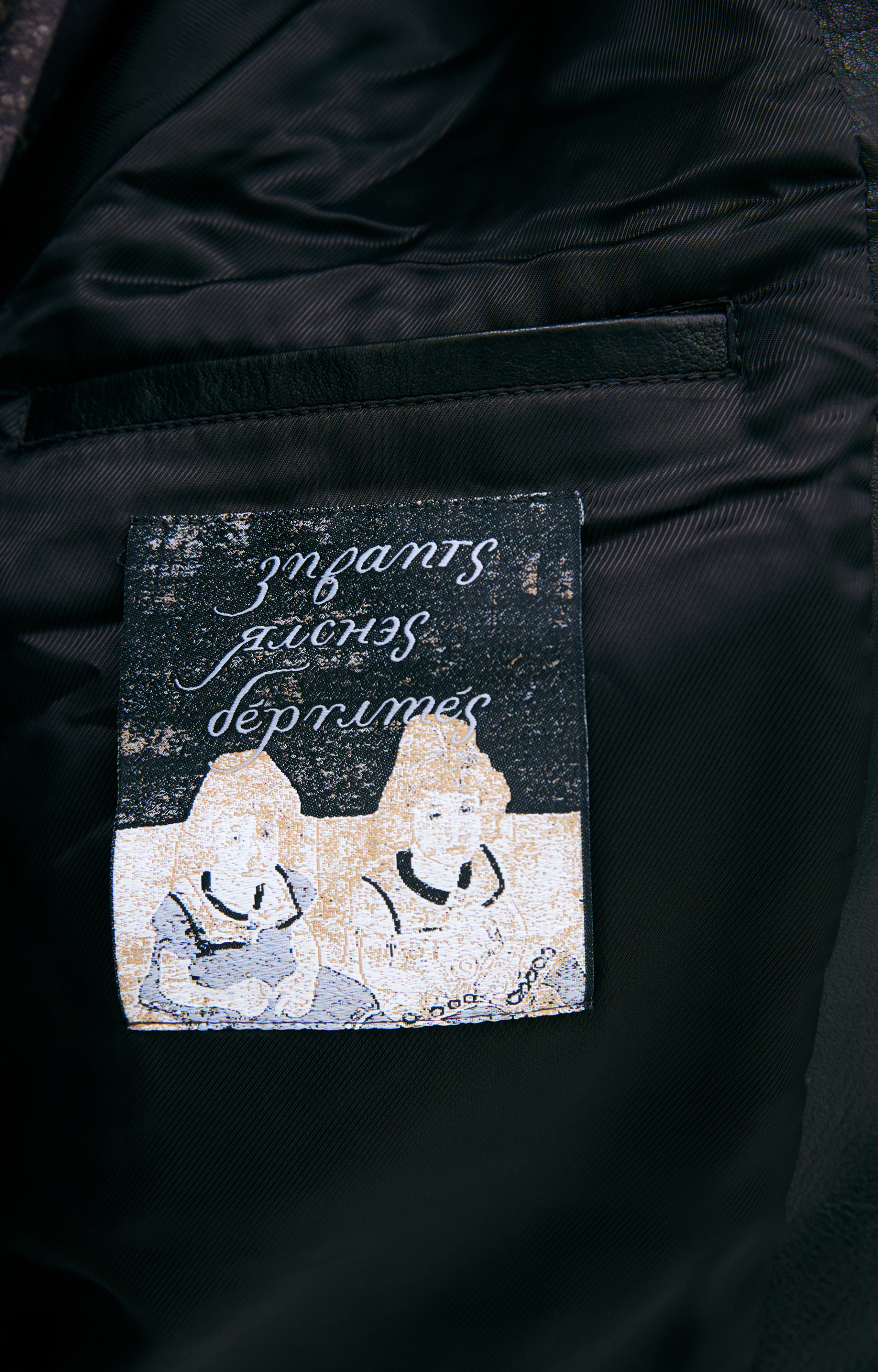 Enfants Riches Déprimés Printed leather jacket