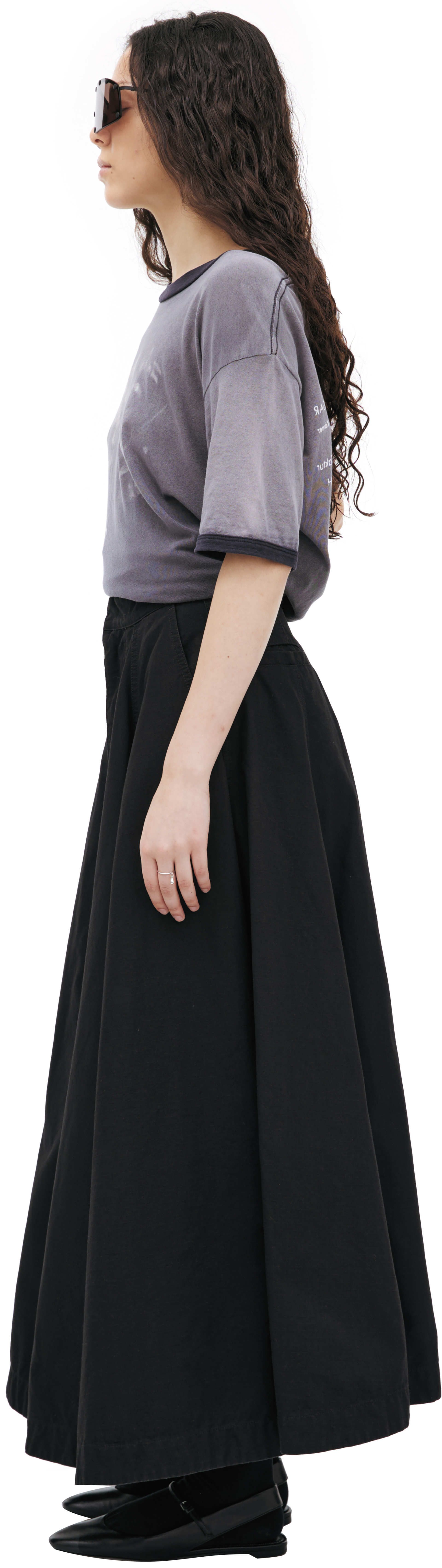 Balenciaga Black maxi skirt