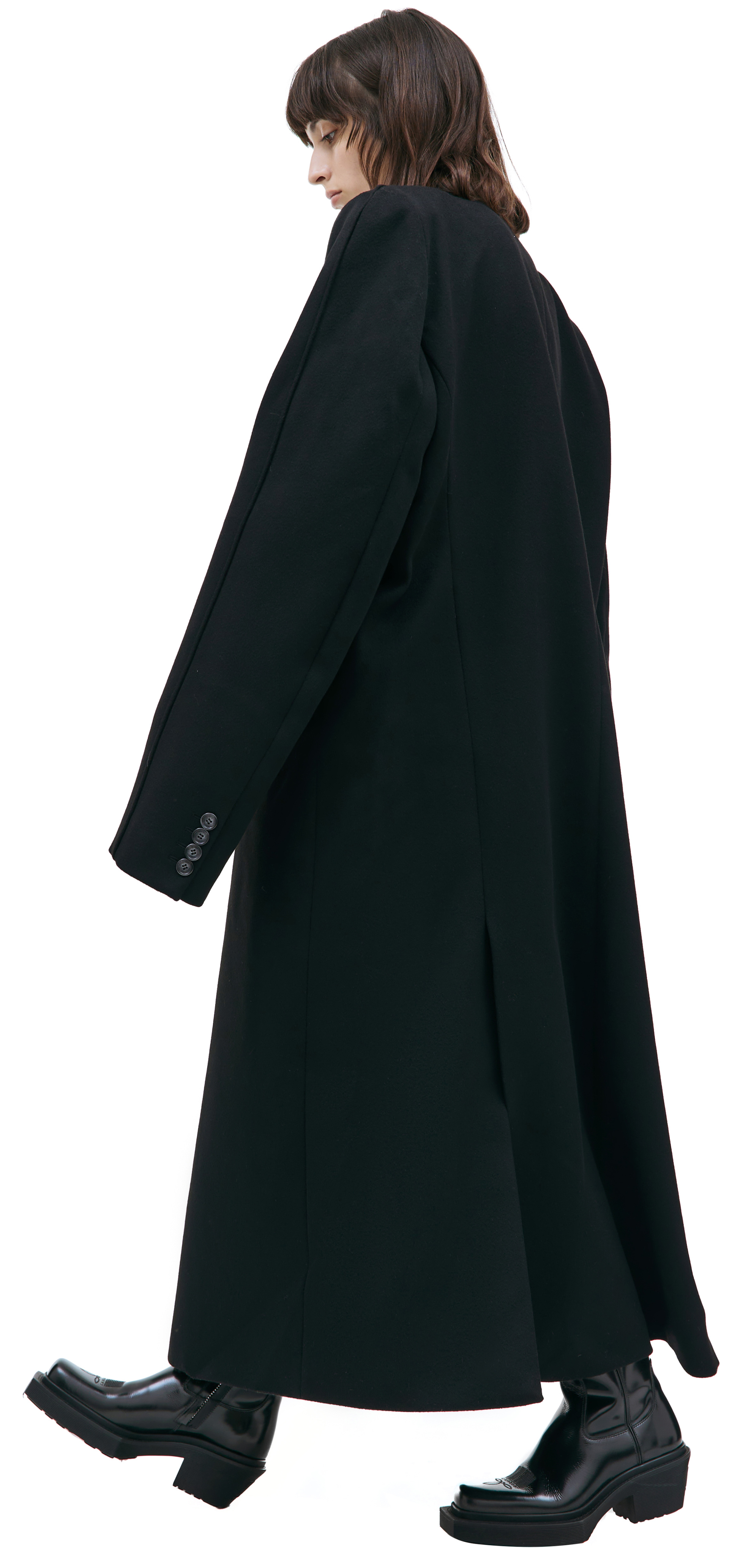 VTMNTS Black wool coat