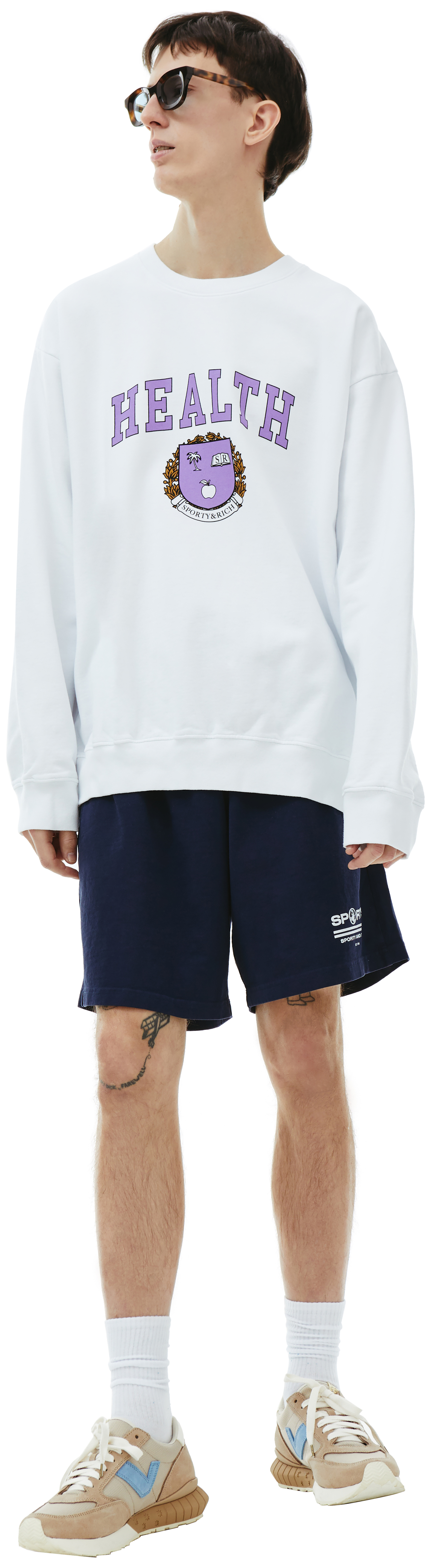 SPORTY & RICH White Diana Sweatshirt