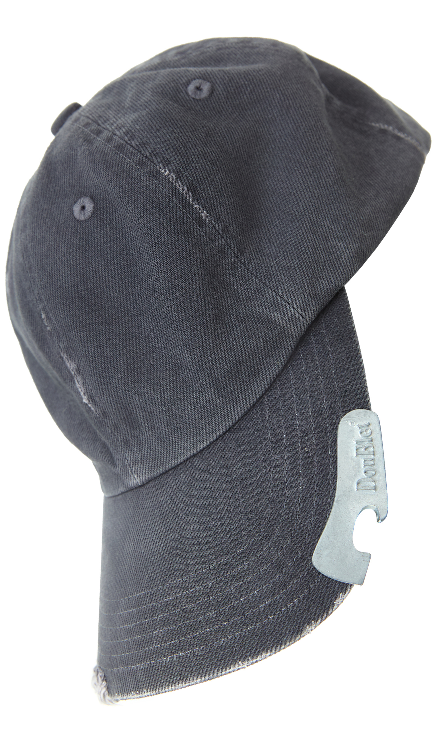 Doublet Gray cap with a bottle opener