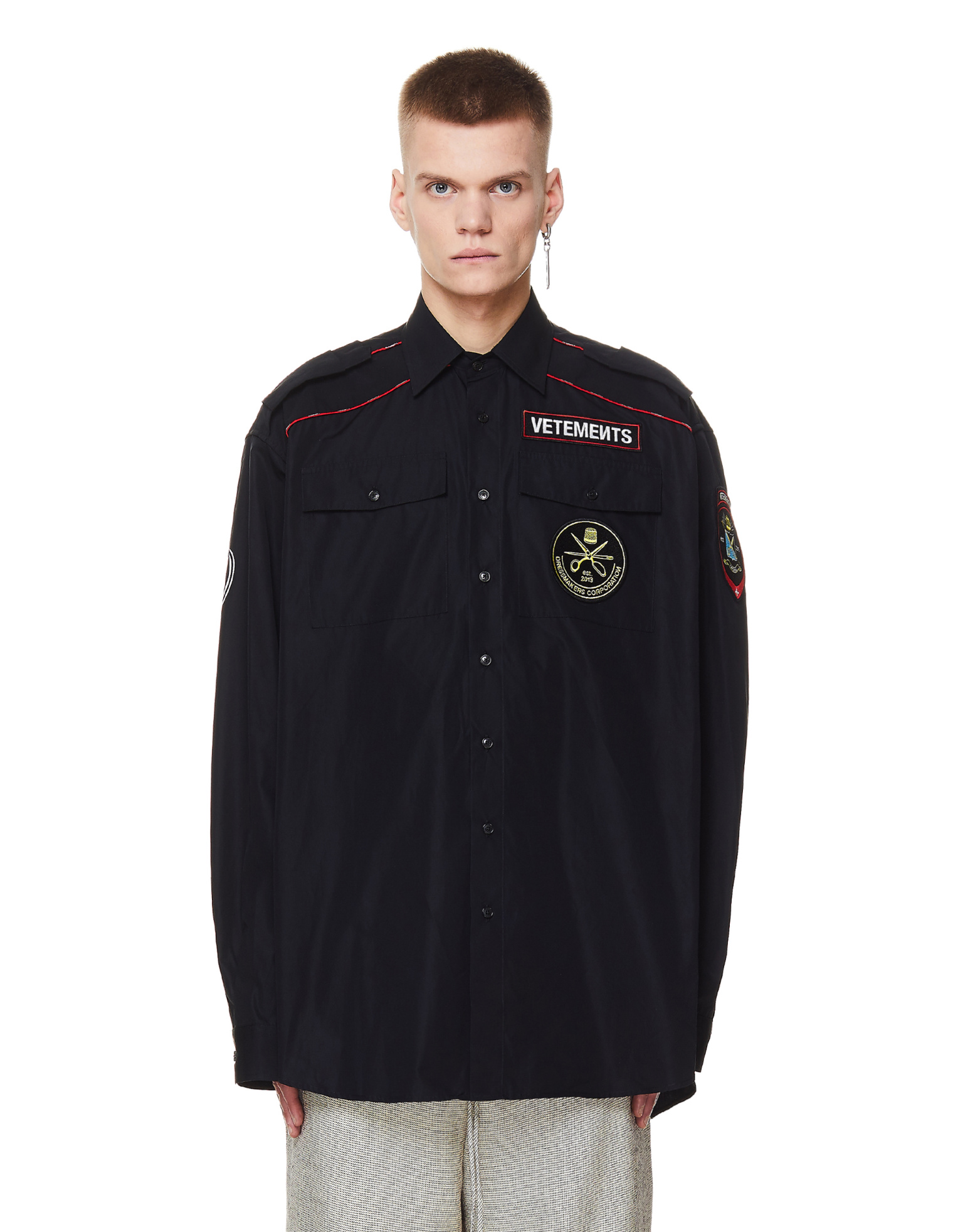 Buy VETEMENTS men black cotton for rent shirt for $1,140 Buy VETEMENTS men black cotton for rent shirt for $1,140