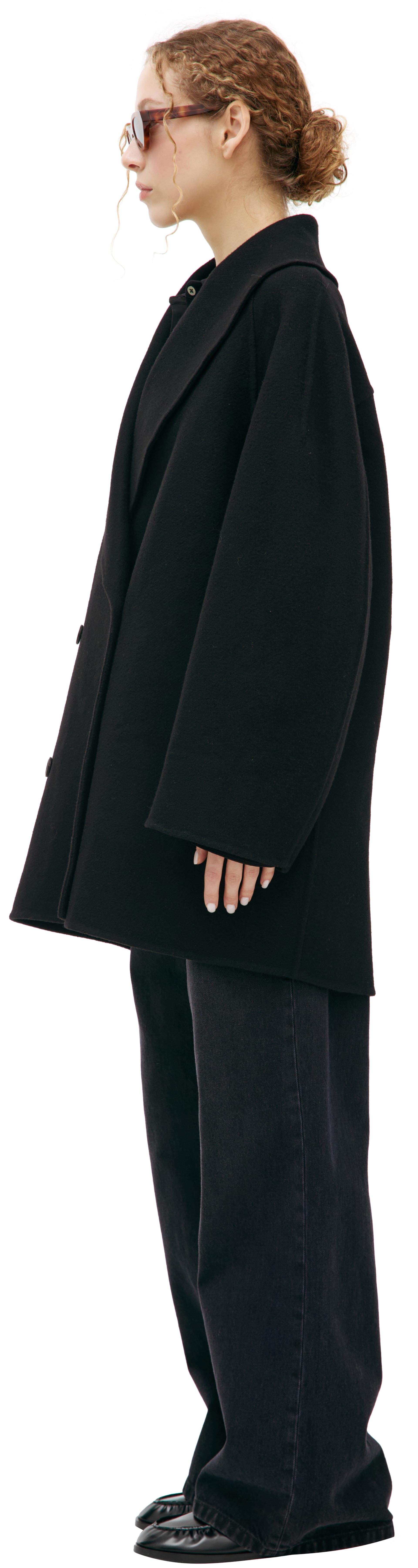The Row Double-breasted wool coat