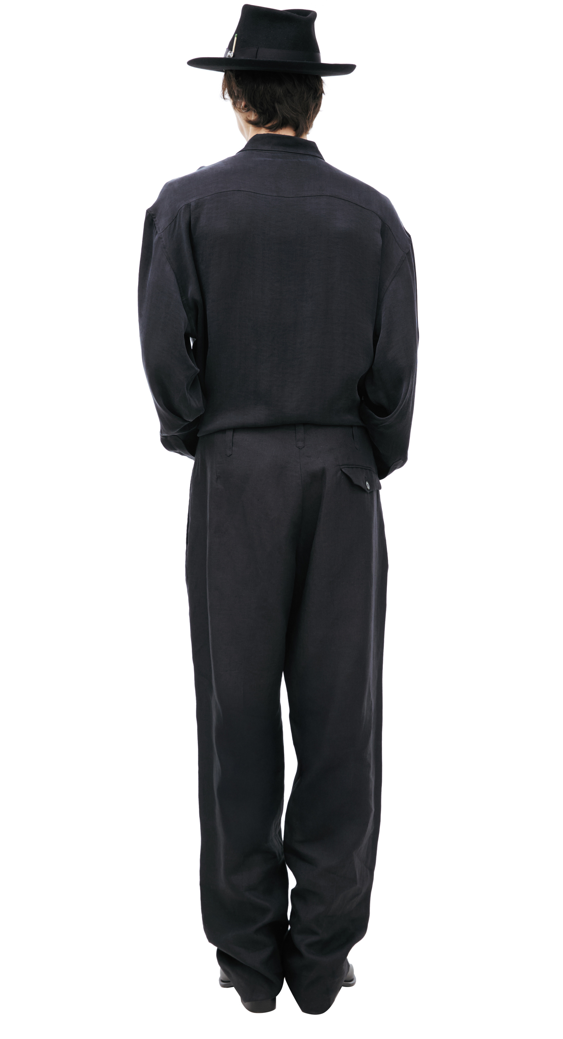 Enfants Riches Déprimés Black Linen Trousers