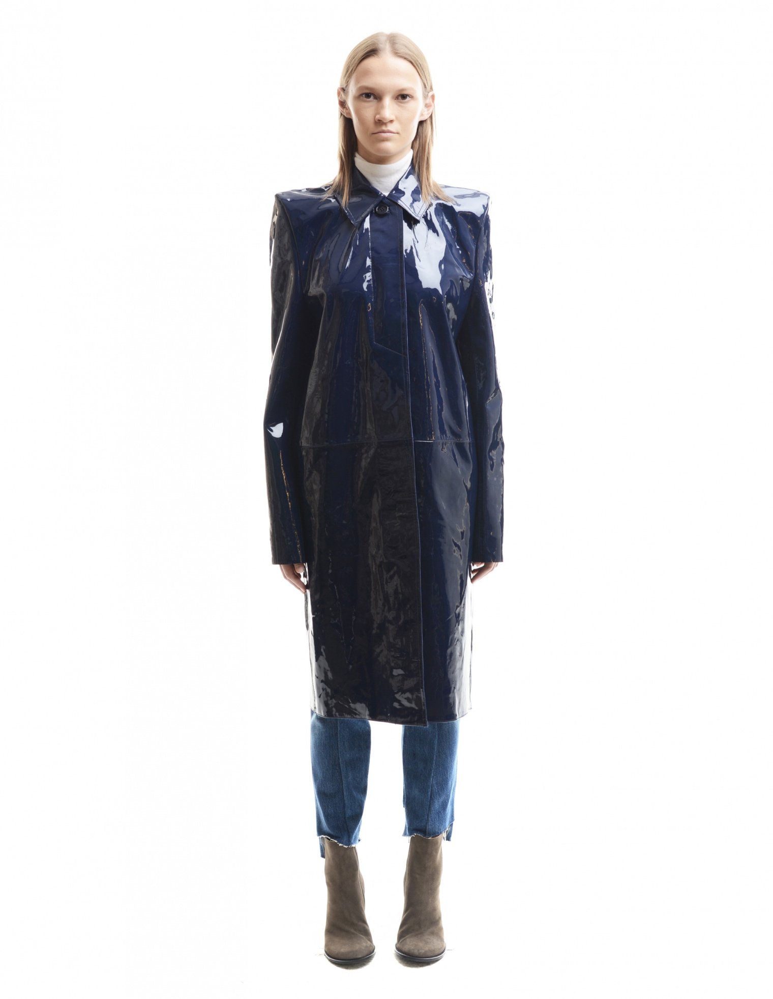 VETEMENTS Плащ из лакированной кожи